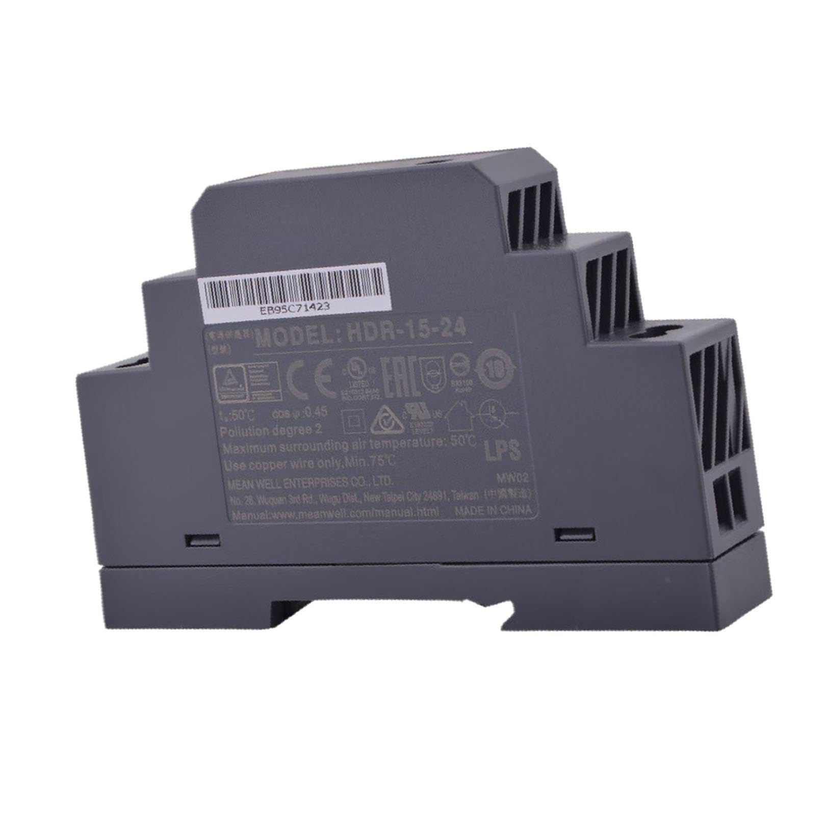 Meanwell Hdr-15-24 Power Supply - 15W 24V 0.63A - Ultra Slim