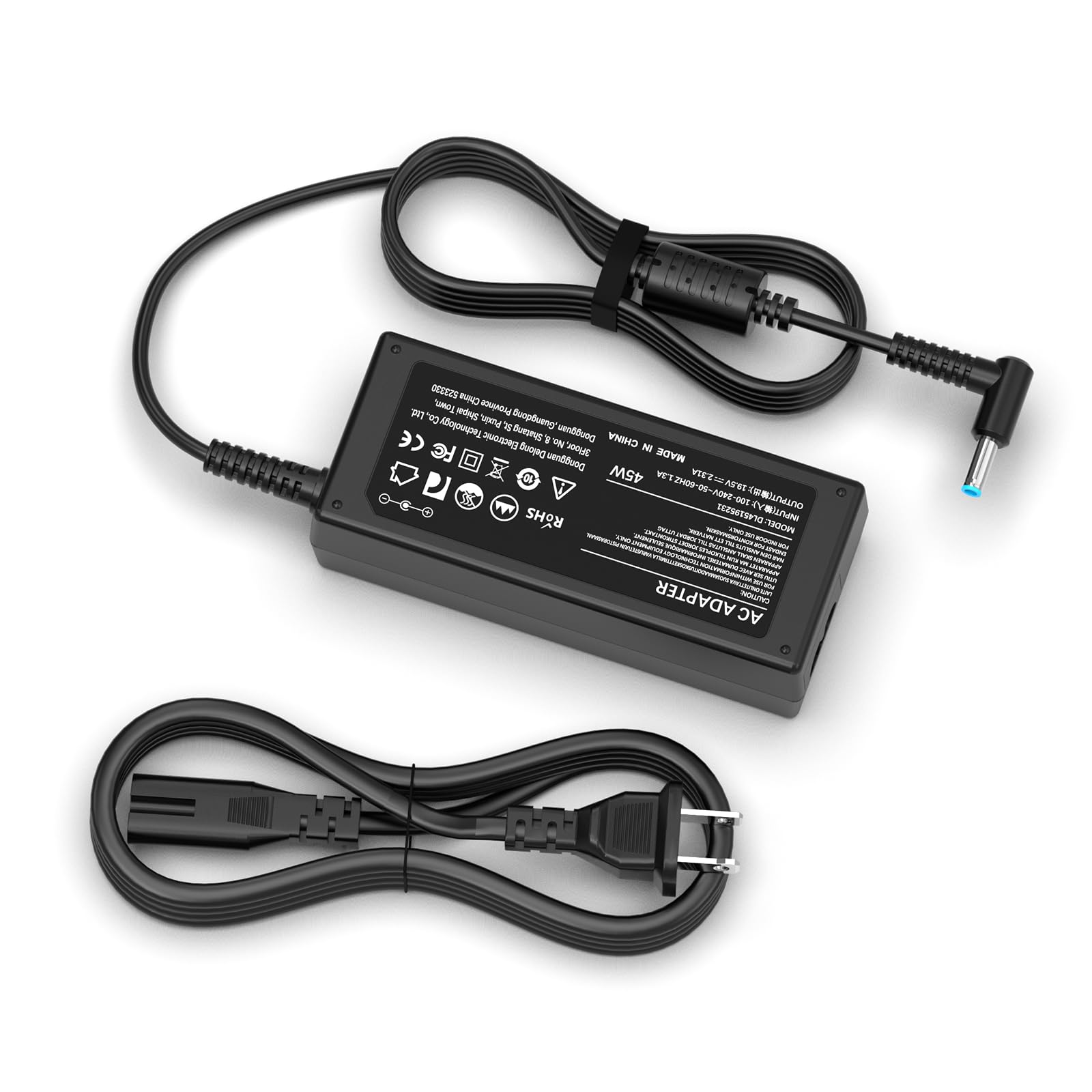 45W 19.5V 2.31A Laptop Charger Blue Tip For Hp Pavilion 11 12 13 14 15; Stream 11 13 14; Notebook 11 14 15; Probook X360 11 G2 G3 G4 G5; Zbook; Chromebook; Elitebook Ac Adapter Power Cord Replacement