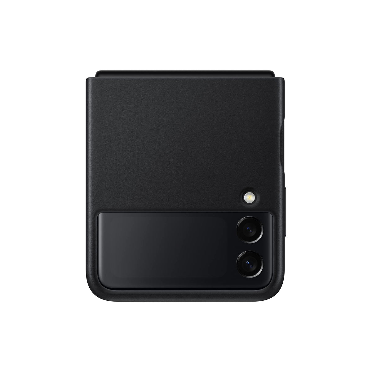 Samsung Galaxy Z Flip3 Leather Cover   Official Case   Black