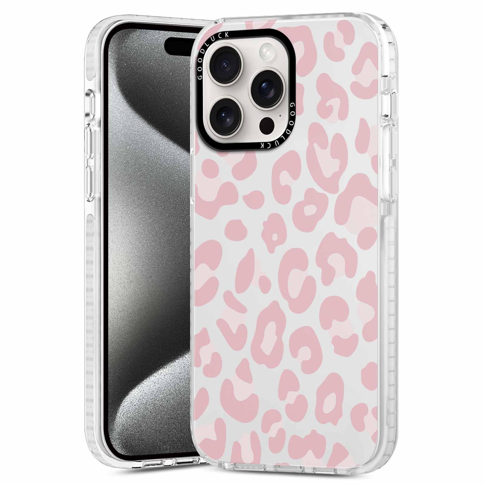 Rumdey 2 Pack Cute Clear Leopard Cases For Iphone 16 Pro Max 6.9'' Phone Case, Cheetah Print Design Cases Soft Silicone Slim Tpu