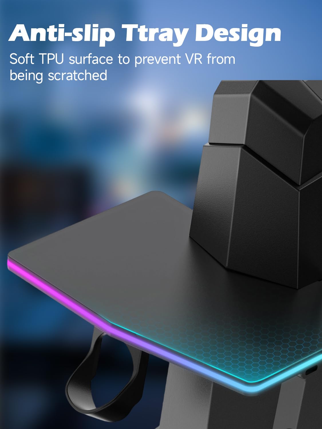 Charging Dock For Meta Quest 3S/3/2 Or Pro: Rgb Vertical Charging Station For Oculus Quest 3S/3, Charging Stand With 14-Color Rg