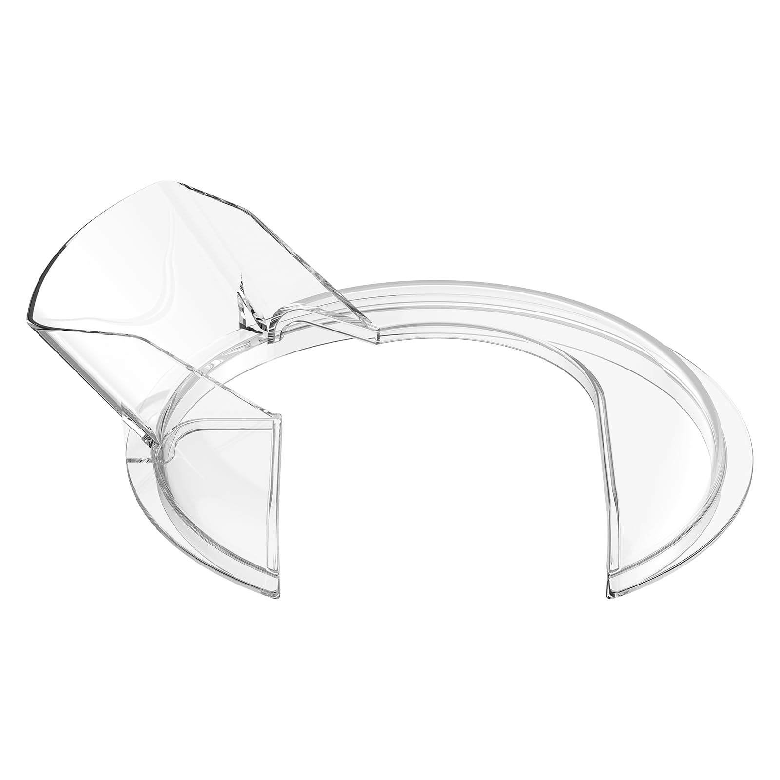 Cofun Pouring Shield For Kitchenaid 4.5 5 Q Tilt Head Stand Mixers, Fit Splash Guard For Kitchenaid Mixer Bowl(Stainless Steel,