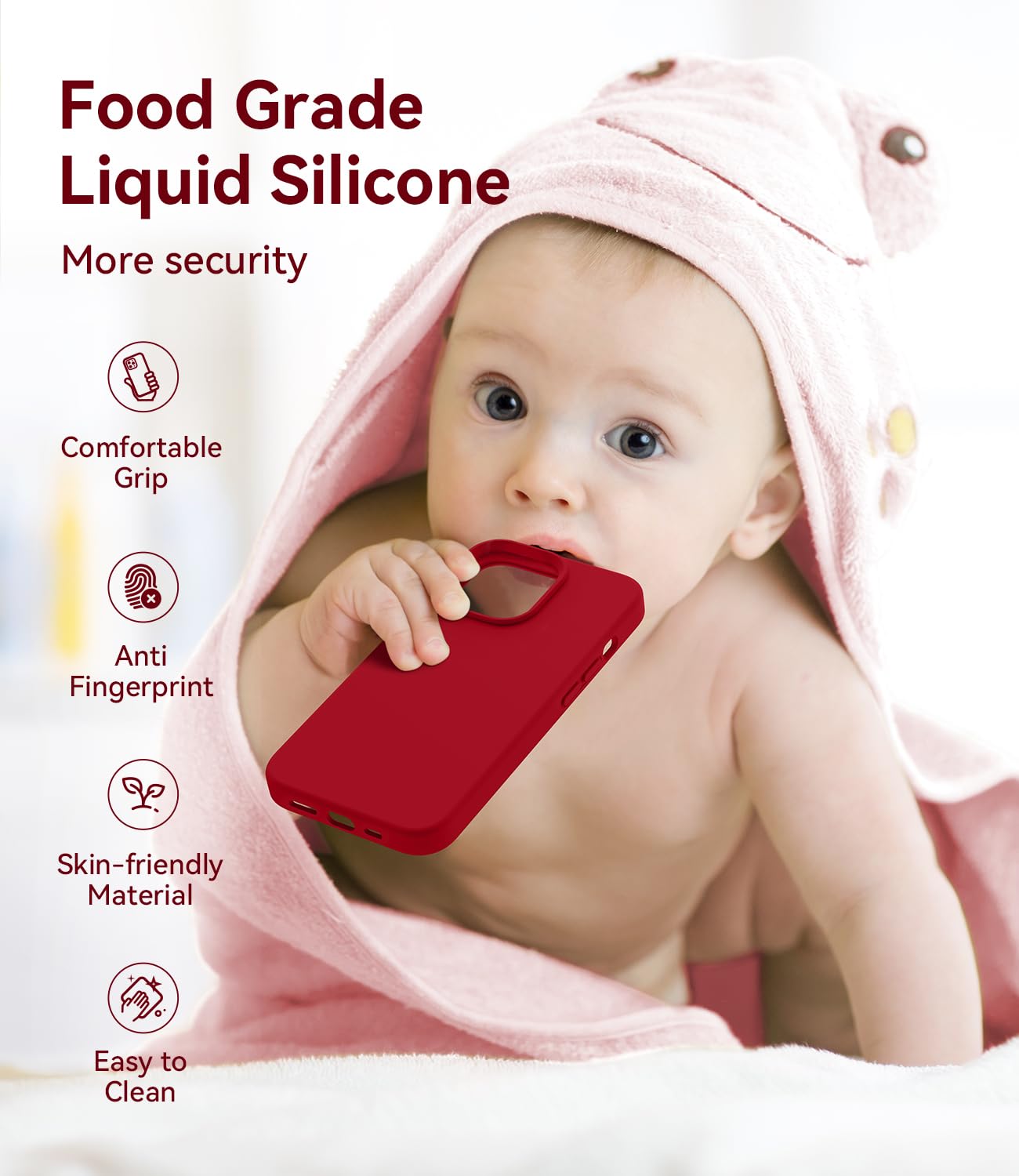 Aotesier Magnetic For Iphone 13 Pro Phone Case, [Compatible With Magsafe][Military Shockproof Protection] Silicone Case With Sof