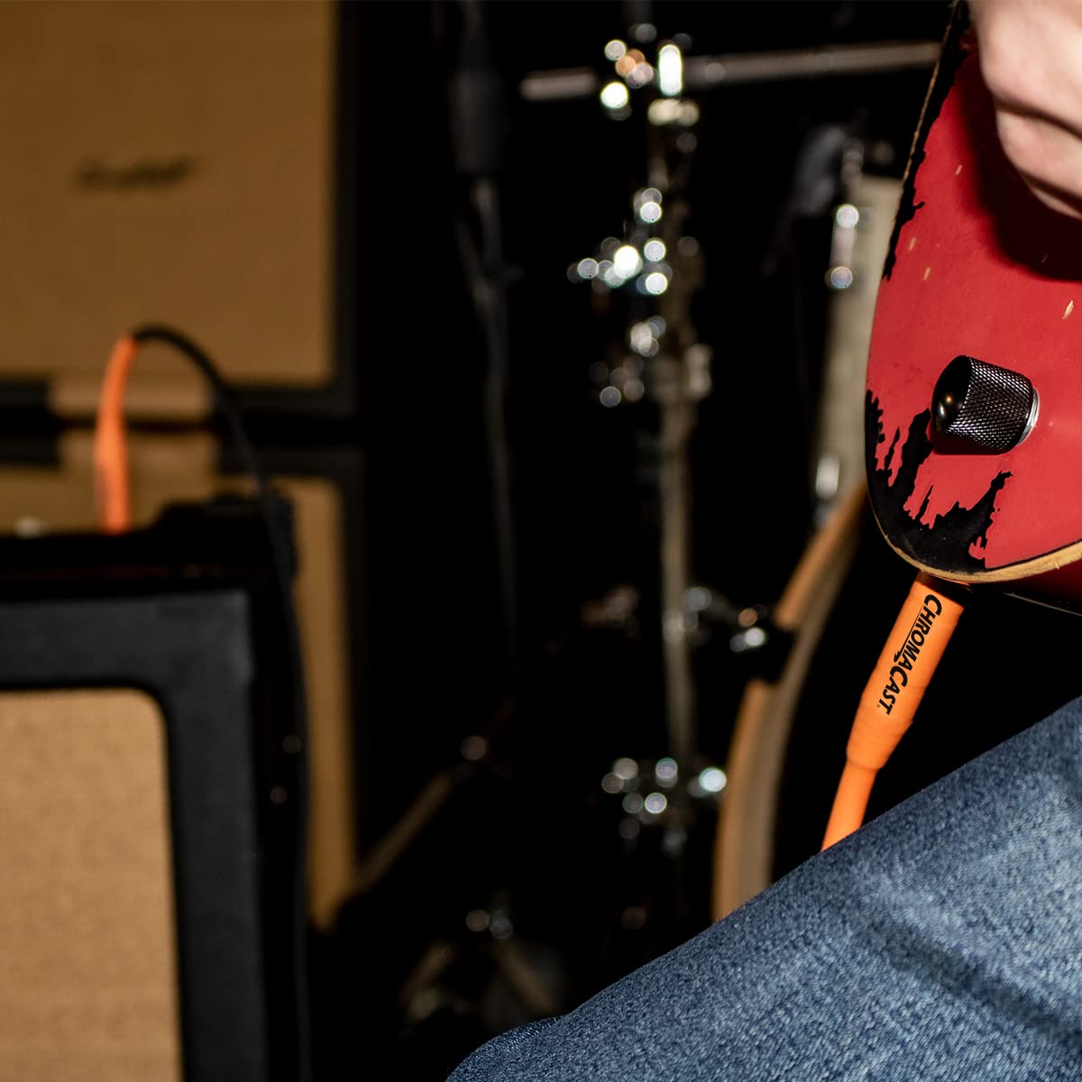 Chromacast Vanilla Cream 10 Feet Pro Series Instrument Cable, Straight, 1 Count (Pack Of 1) (Cc Pscblss 10Vc)