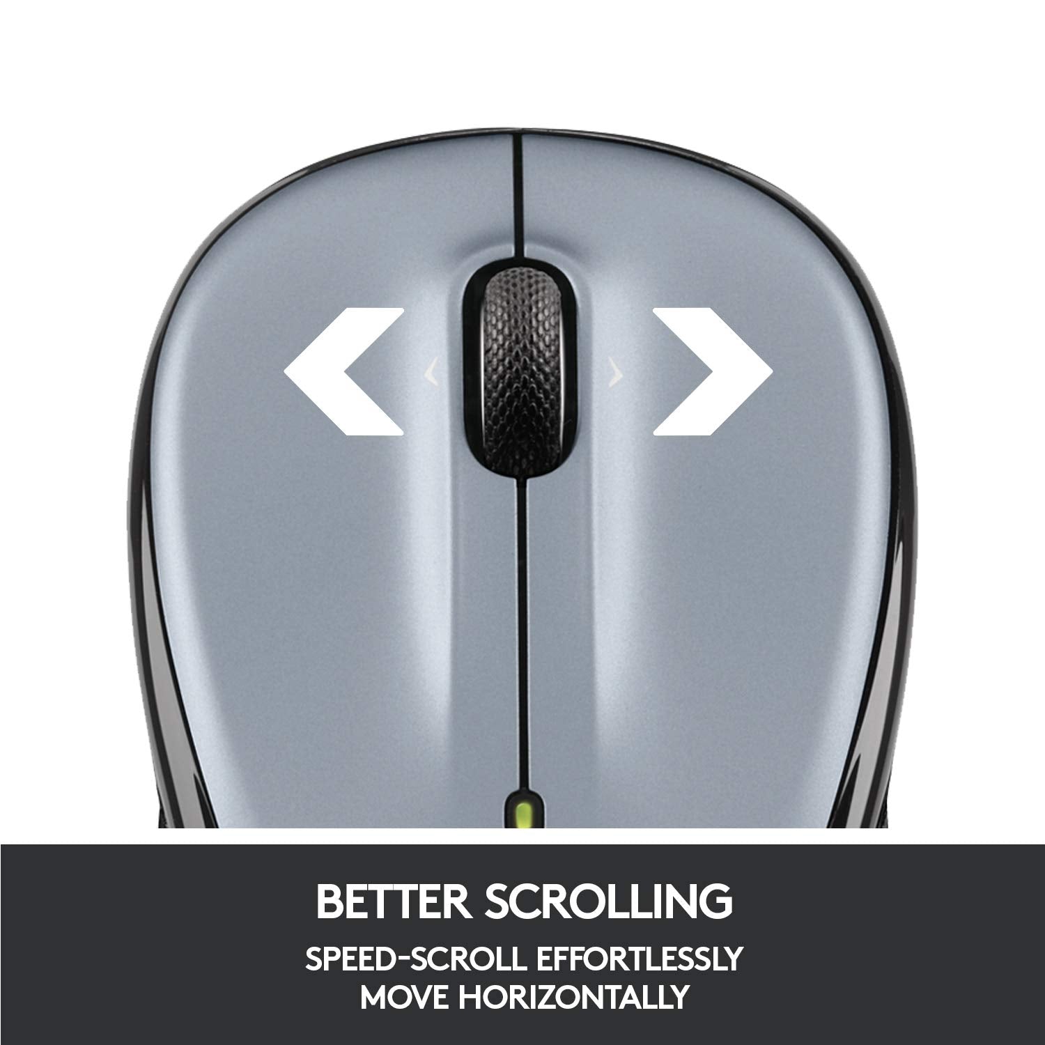 Logitech Wireless Mouse M325 With Designed For Web Scrolling   Light Silver