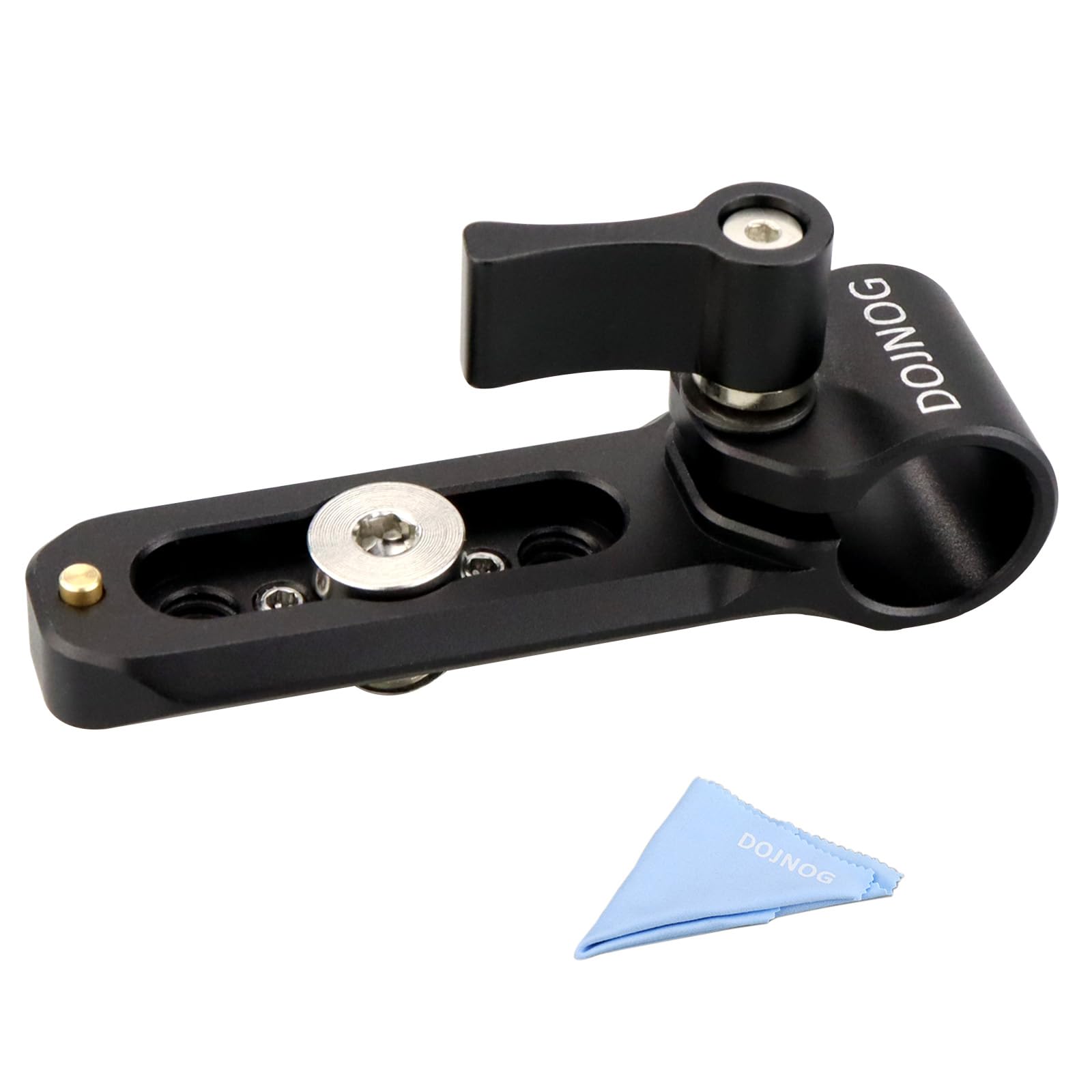 Dojnog 15Mm Single Rod Clamp Mount With Integrated Nato Rail, For 15Mm Rod Extension, Nato Clamp,For Arri Locating Hole Mount  2