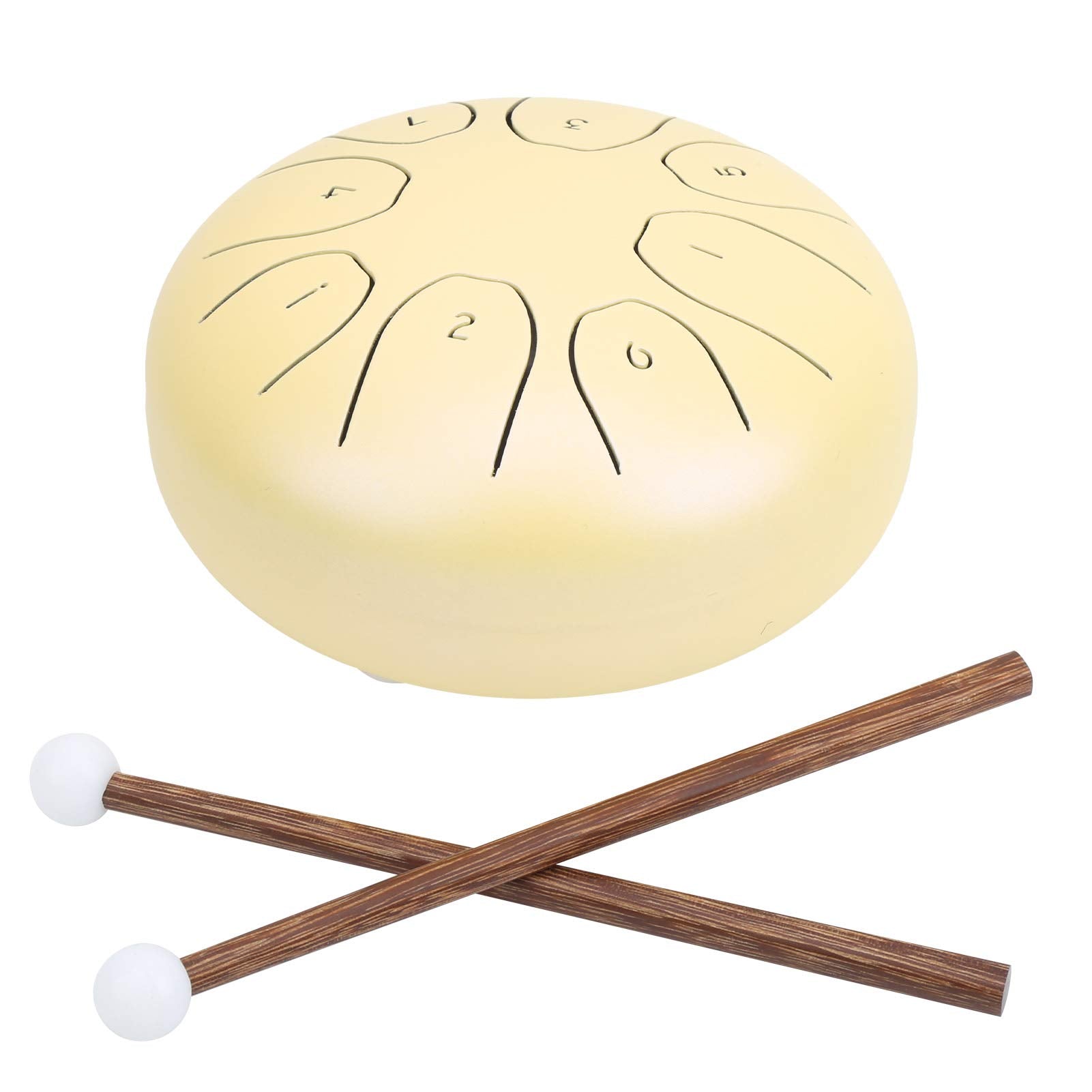 Handpan Drum, Hand Pan Bag, Precise Professional Use Relax For Drum Unzip(Yellow)
