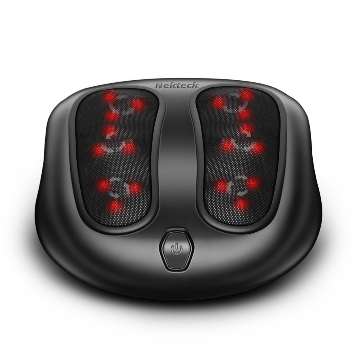 Nekteck Foot Massager With Heat, Shiatsu Heated Electric Kneading Foot Massager Machine For Plantar Fasciitis, Built In Infrared