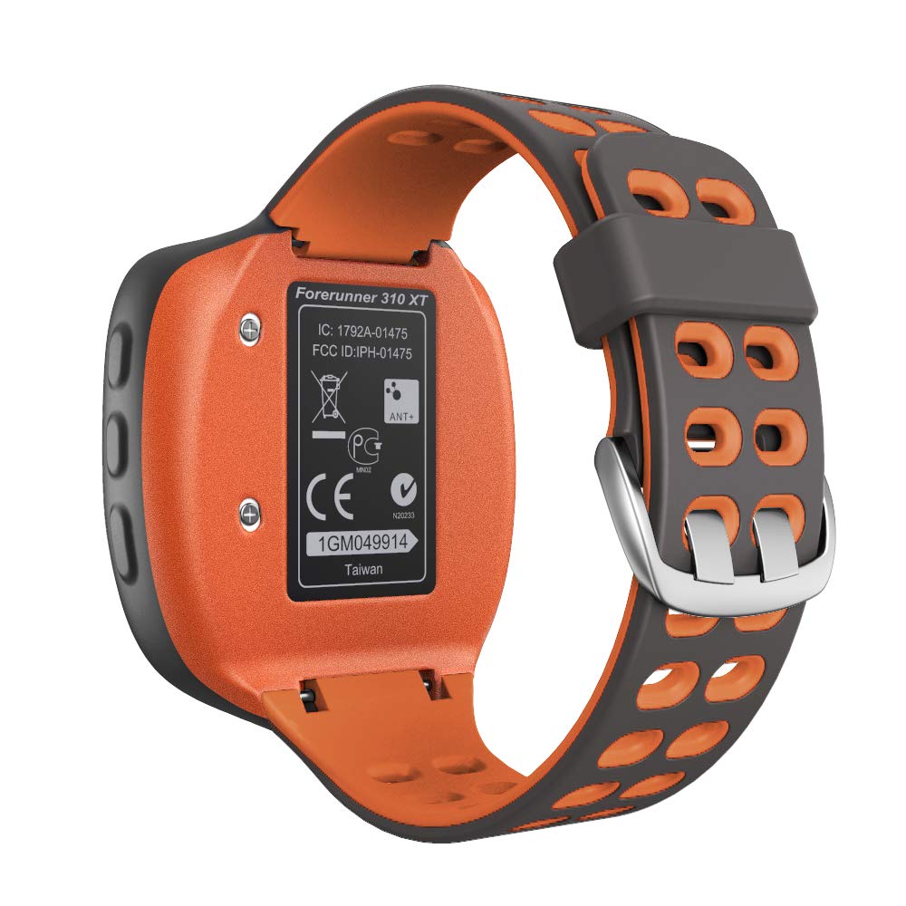 Ancool Compatible With Garmin Forerunner 310Xt Watch Band, Soft Silicone Watch Strap Replacement For Forerunner 310Xt Smartwatch