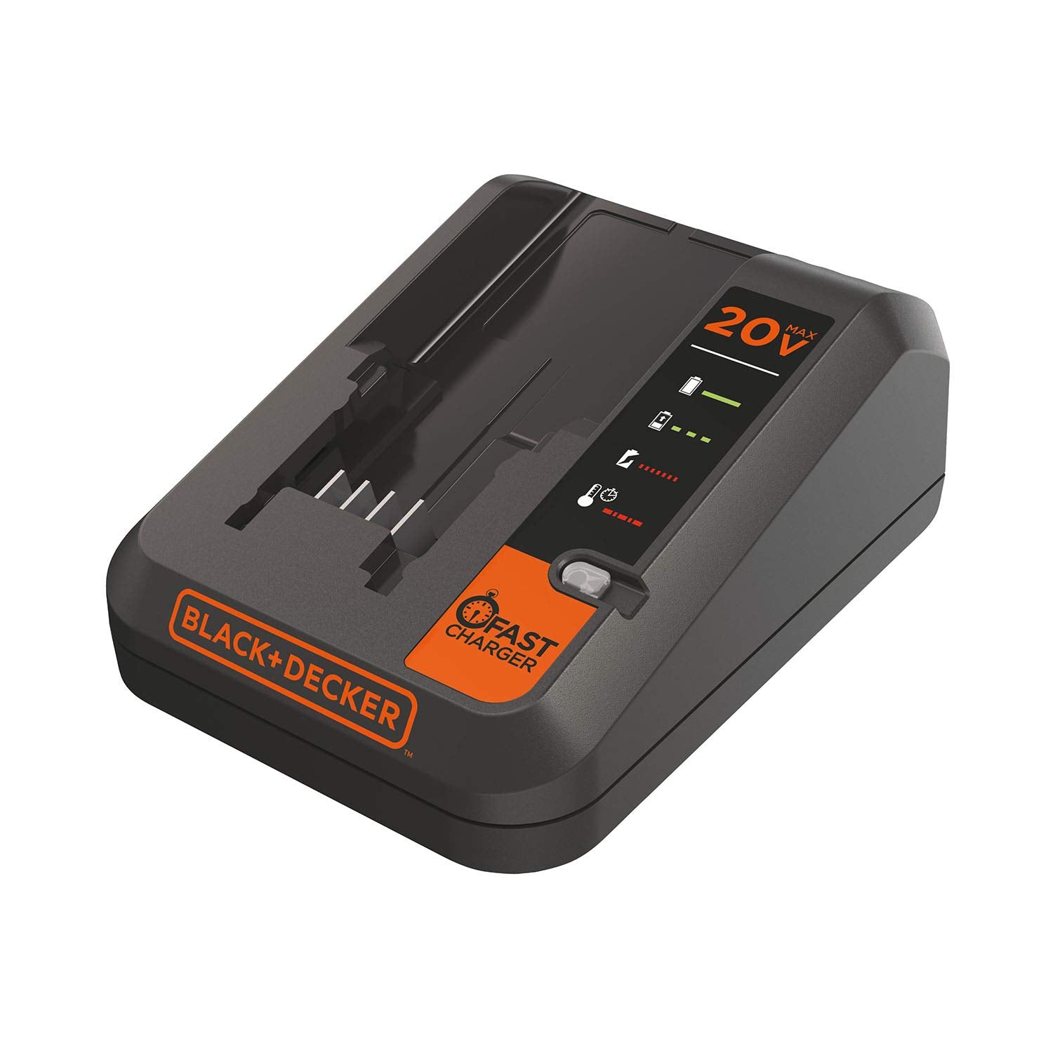 Black+Decker 20V Max Lithium Battery Charger, 2 Amp (Bdcac202B)