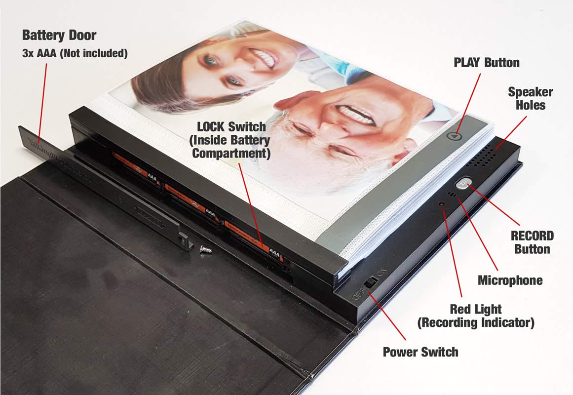 Talking Products, Voice Recordable Talking Photo Album. 6 Minute Recording Time. Hardback Cover And 20 7X5'' Pages. Create Your