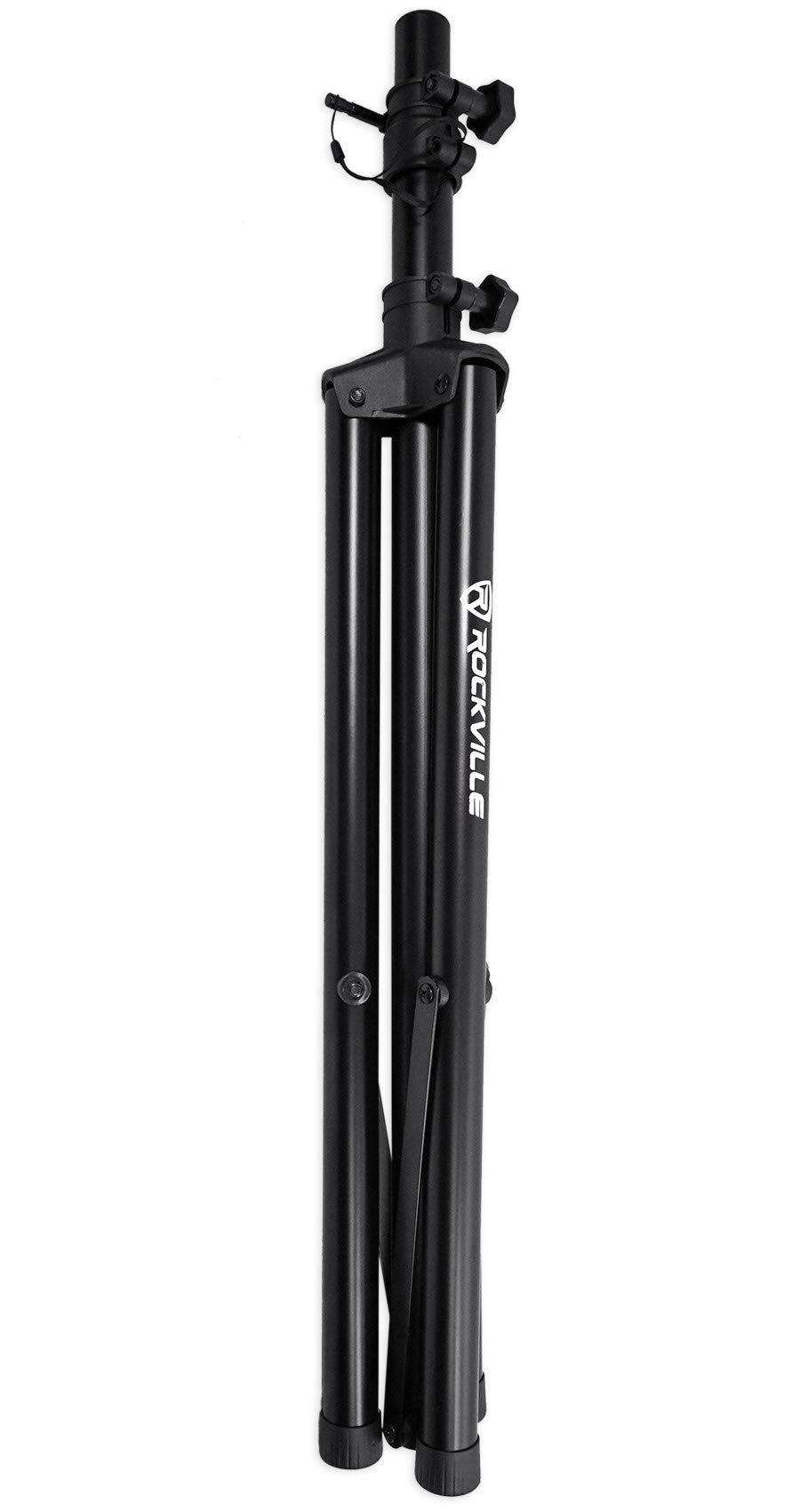 Rockville Rves05 Black Heavy Duty Tripod Pole-Mount Dj Pa Speaker Stand