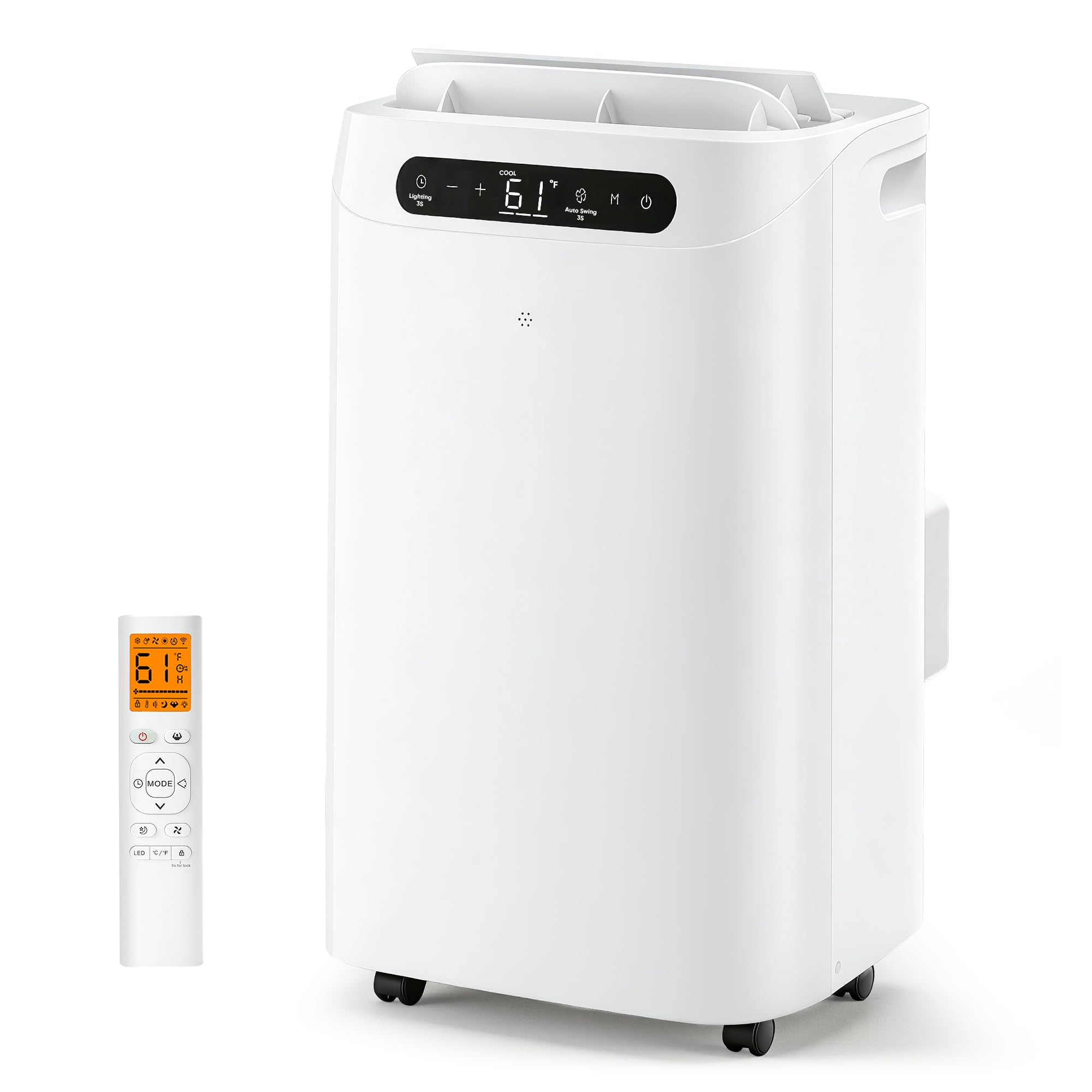 12000 BTU Portable Air Conditioners, Cools Up to 500 Sq.Ft, Portable AC Unit with Remote Control, Cooling, Fan, Dehumidification