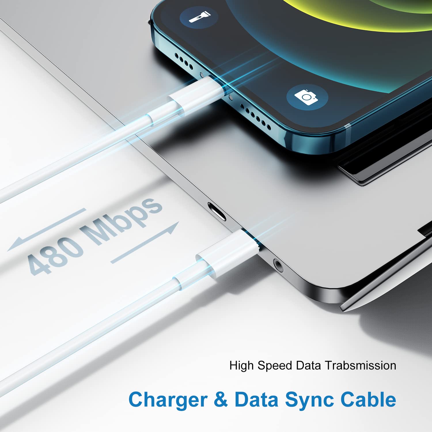 Qziiw Iphone Charger,Iphone Fast Charger,[Mfi Certified] Iphone Fast Adapter,Usb C To Lightning Charging Cable 6 Feet,20W Usb C