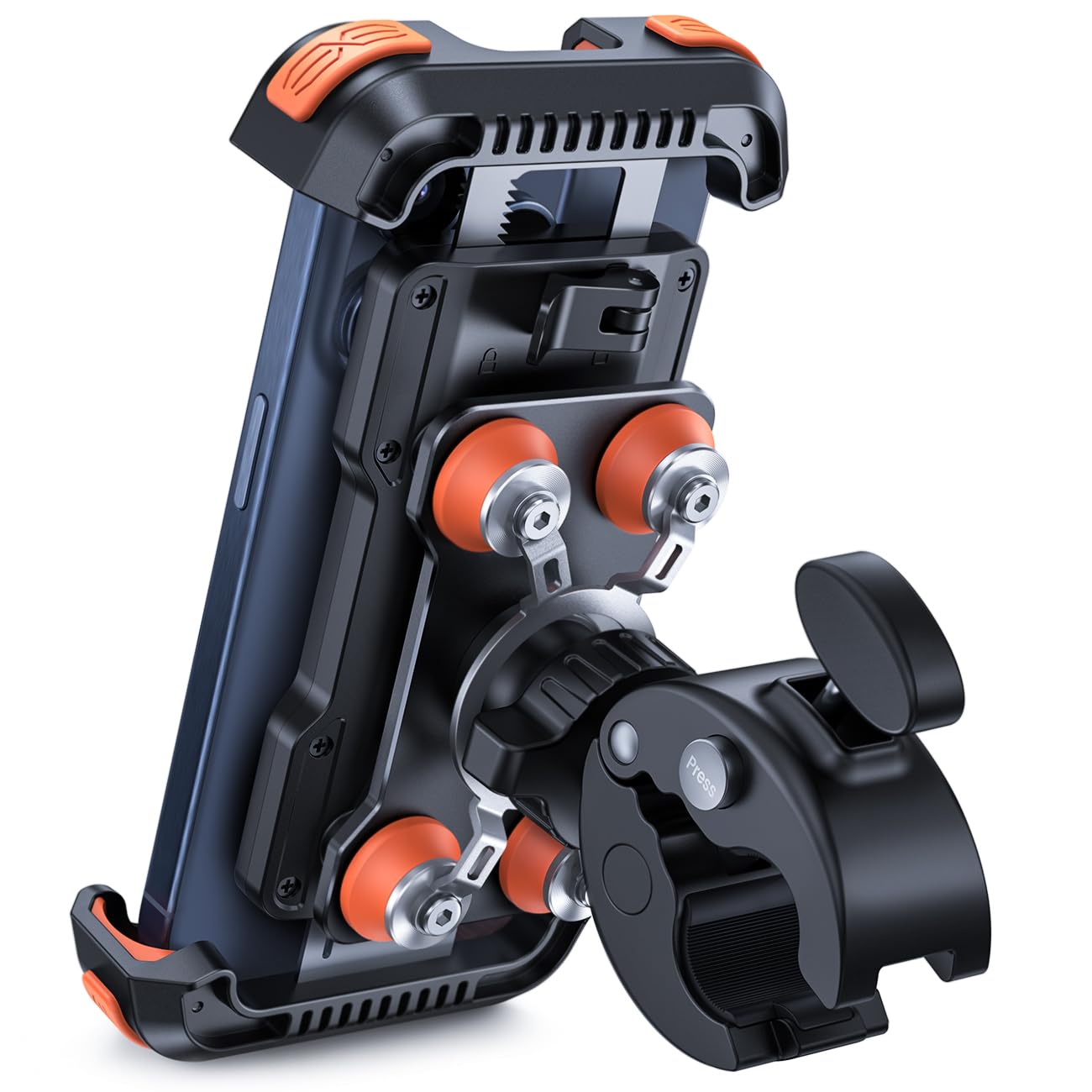 Lamicall Motorcycle Phone Mount Holder   [Dual Vibration Dampener] [Anti Shake] Motorcycle Cell Phone Holder, Upgrade Bike Phone