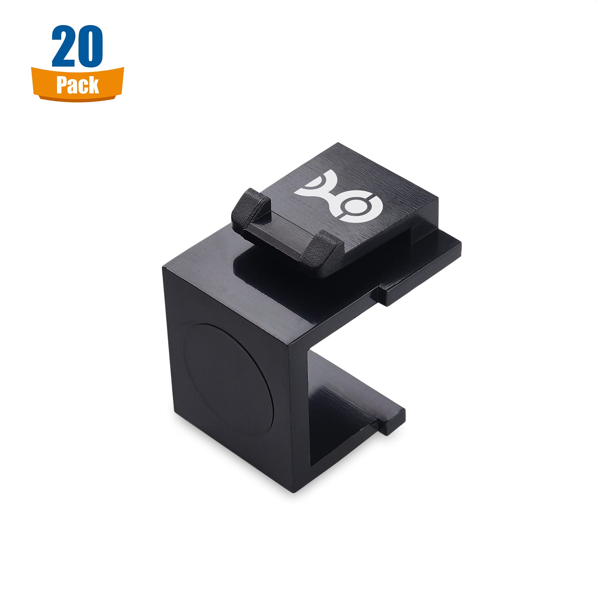 Cable Matters (20 Pack) Blank Keystone Jack Inserts In Black
