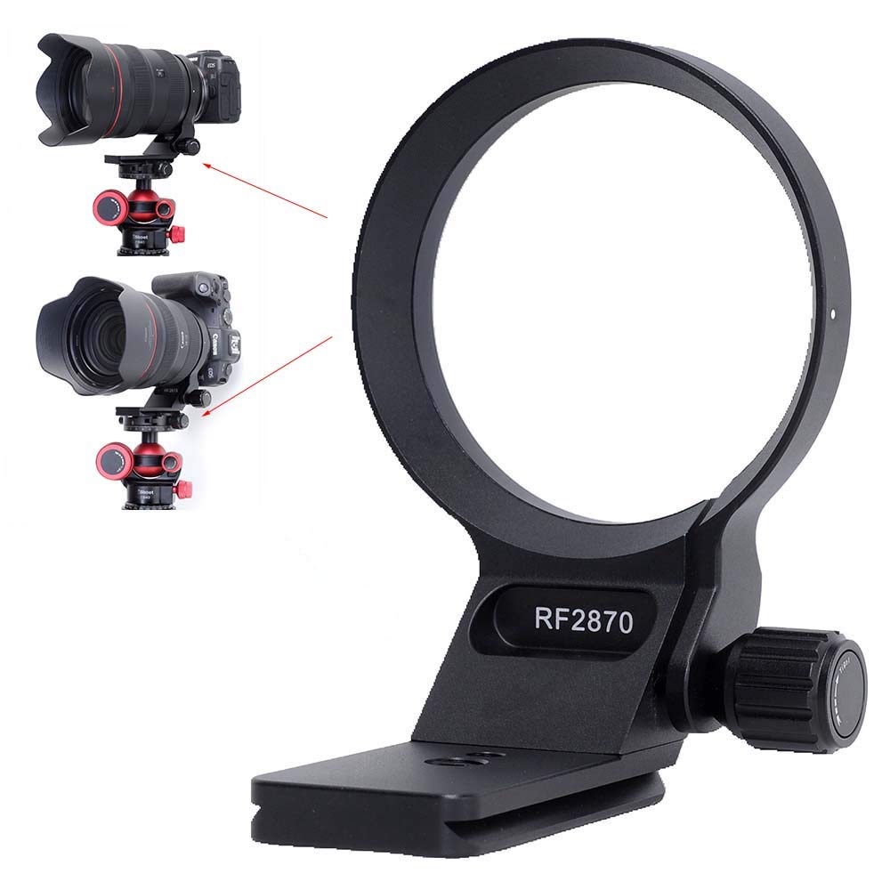Ishoot Metal Tripod Mount Ring Lens Collar Compatible With Canon Rf 28 70Mm F/2L Usm, Lens Support Holder Bracket Bottom Is Arca