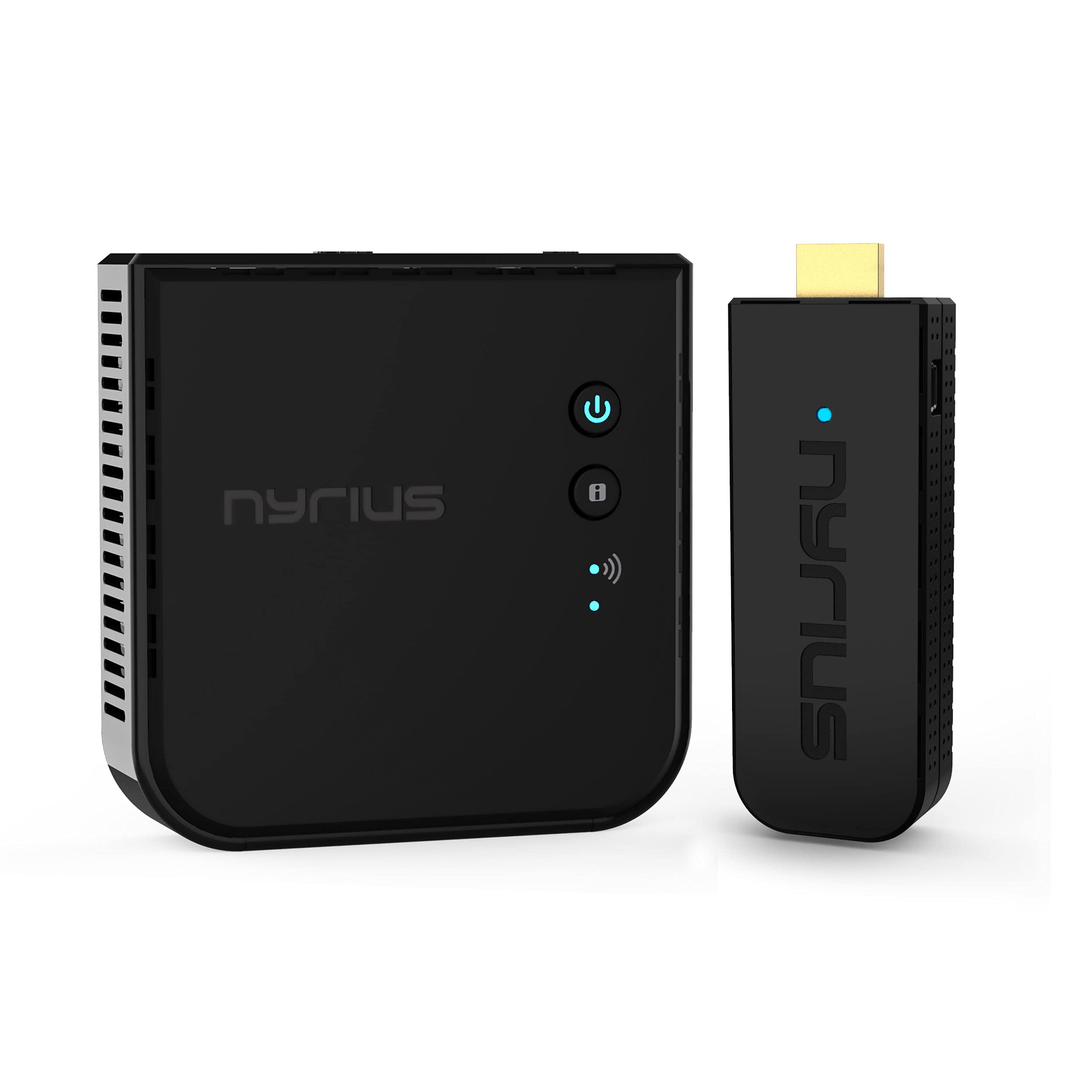 Nyrius Aries Pro Wireless HDMI Transmitter and Receiver to Stream HD 1080p 3D Video from Laptop, PC, Cable, Netflix, YouTube, PS