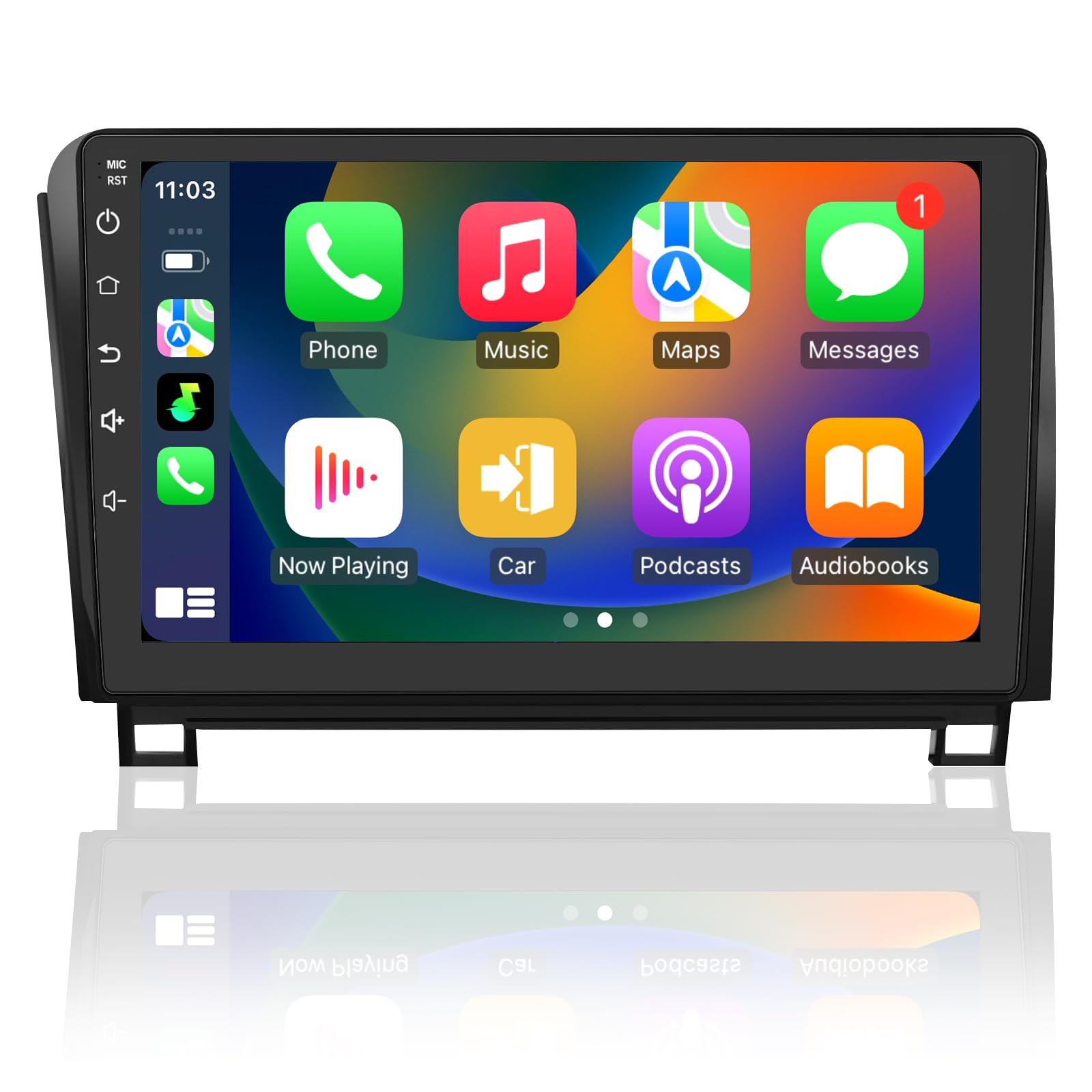 Car Radio for Toyota Tundra 2007-2013 Toyota Sequoia 2008-2018 Radio Replacement with Wireless Carplay & Android Auto WiFi GPS B