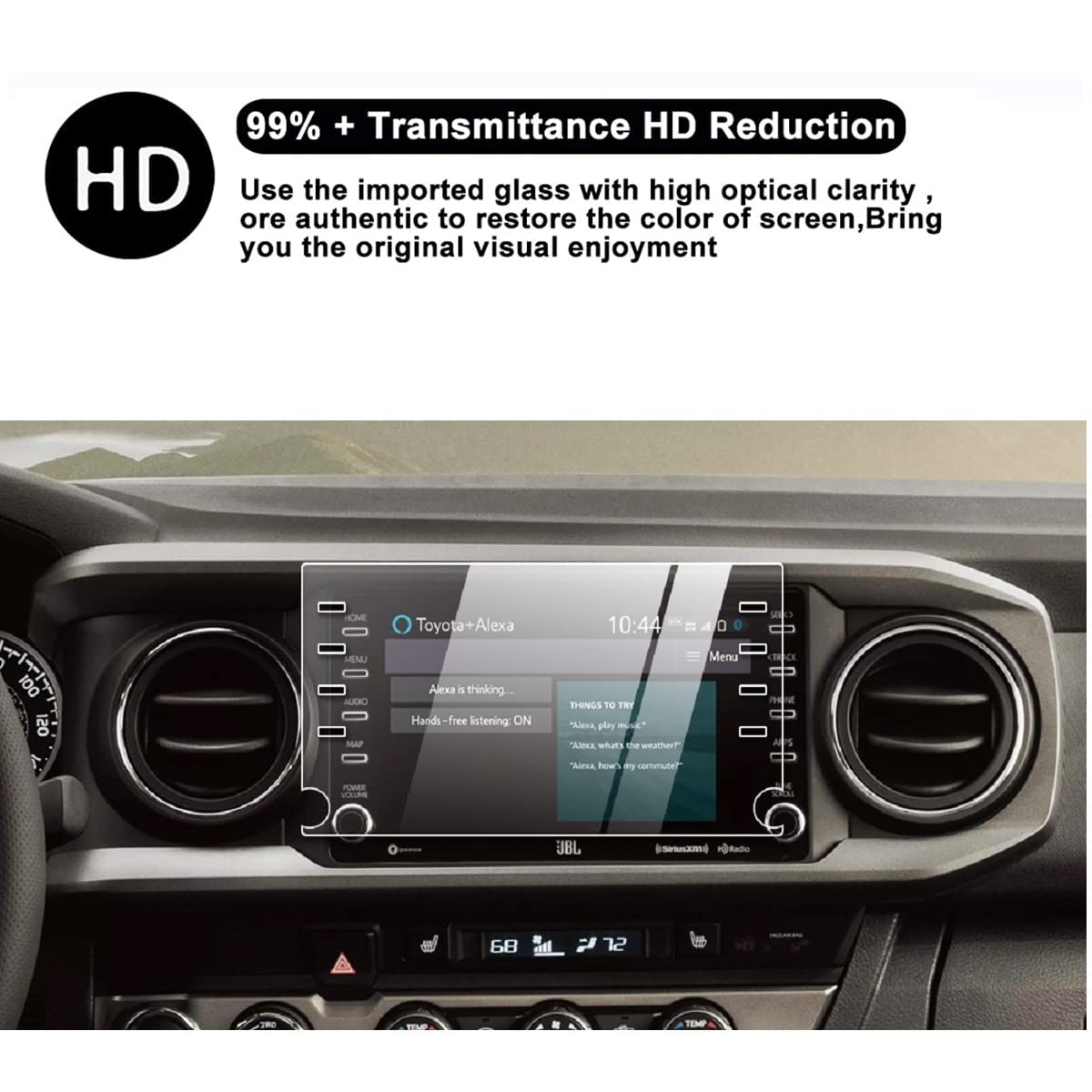 Screen Protector Compatible With 2020 2023 Tacoma 8 Inch Touch Screen Anti Glare Scratch Navigation Protection Tempered Glass