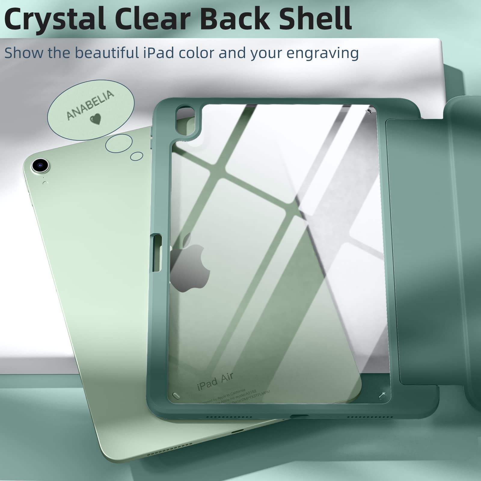 Wenlaty Compatible With Ipad Air 11 Inch Case (M2) 2024, For Ipad 6Th/Air 5Th/4Th Generation (2024/2022/2020) 11/10.9 Inch With