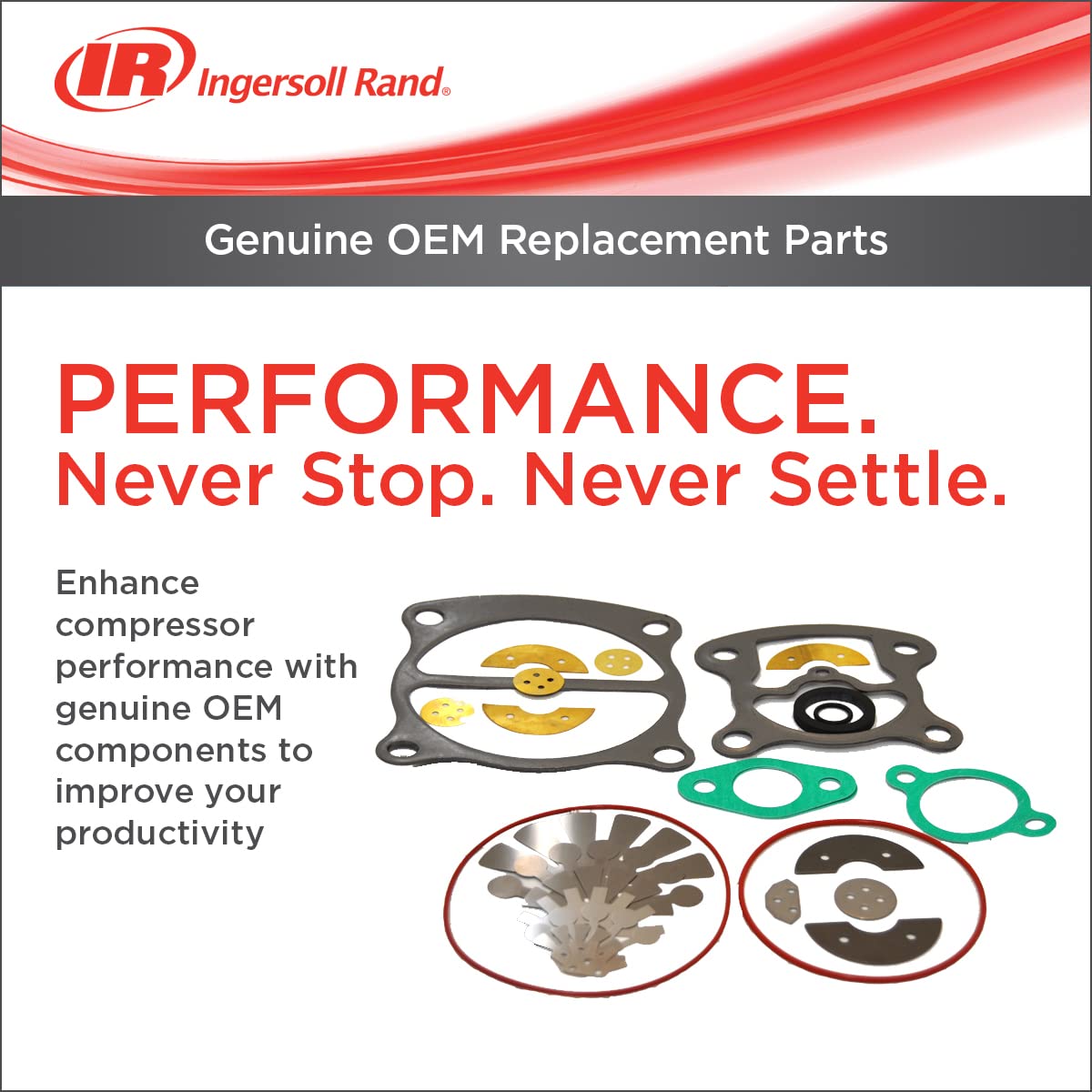 Ingersoll Rand Oem Valve & Gasket Kit For Ss5 Compressor (20100277)