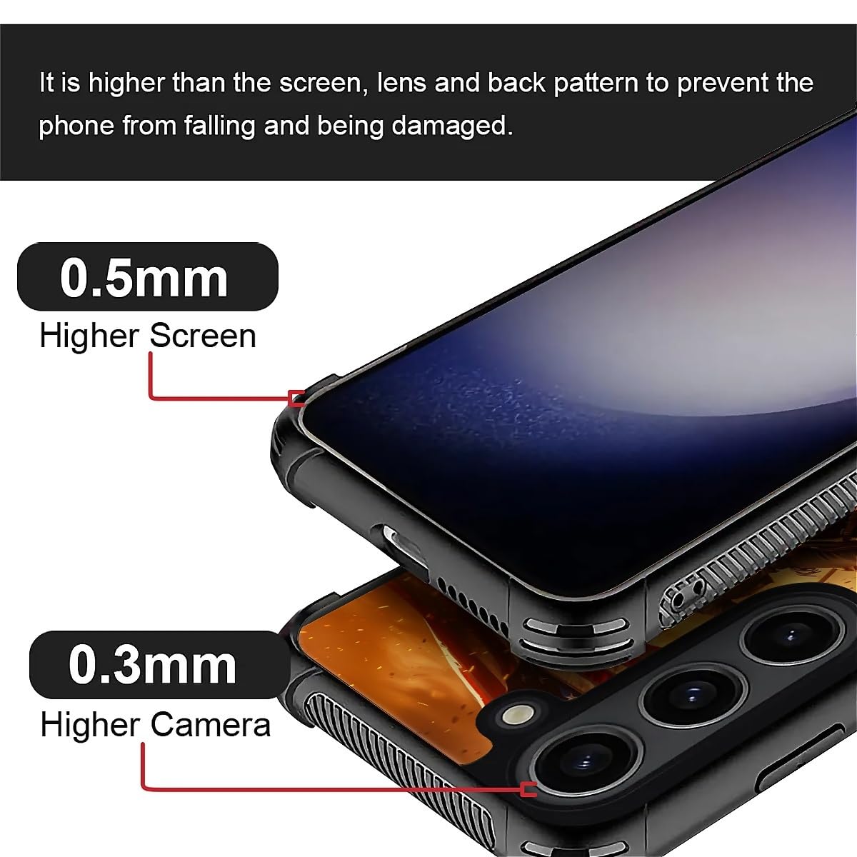 Carloca Compatible With Samsung Galaxy S23 Plus Case, Horse American Flag Cowboy Pattern For Girl Ultra Protection Shockproof So