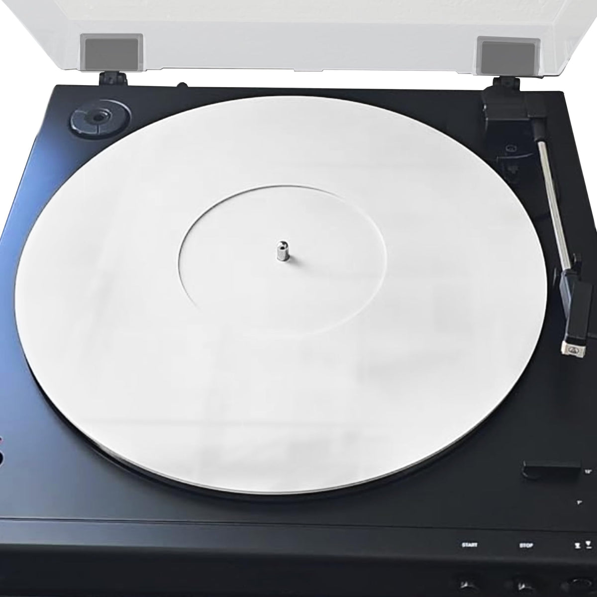 White Acrylic Turntable Mat,11.75    Platter Slipmat For 12'' Vinyl Record Players, Antistatic, Noise Reducing Design For Enhanc