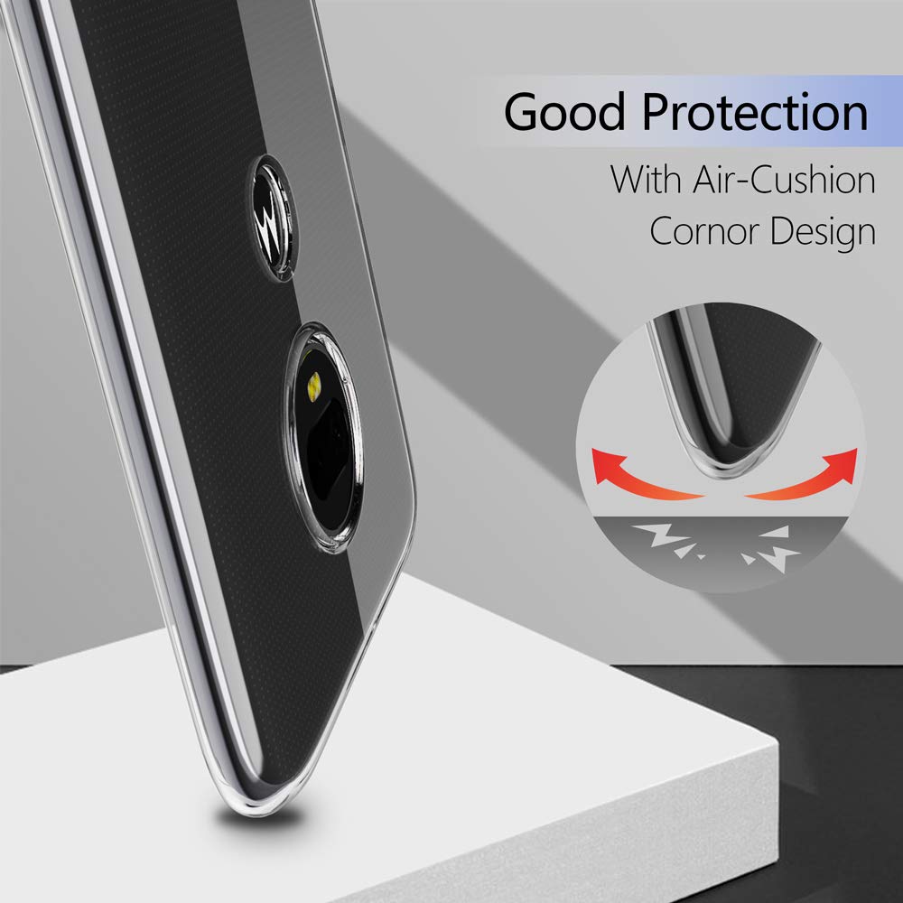 Snosho For Moto G7 Slim Case,Thin Tpu Silicone Soft Flexible Skin Gel Anti Scratch Shockproof Protective Cases Cover For Motorol