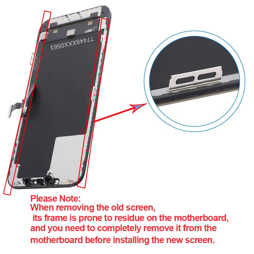 Fixerman For Iphone 12/12 Pro Screen Replacement Kit 6.1 Inch 3D Touch Lcd Screen Display Digitizer Frame Assembly