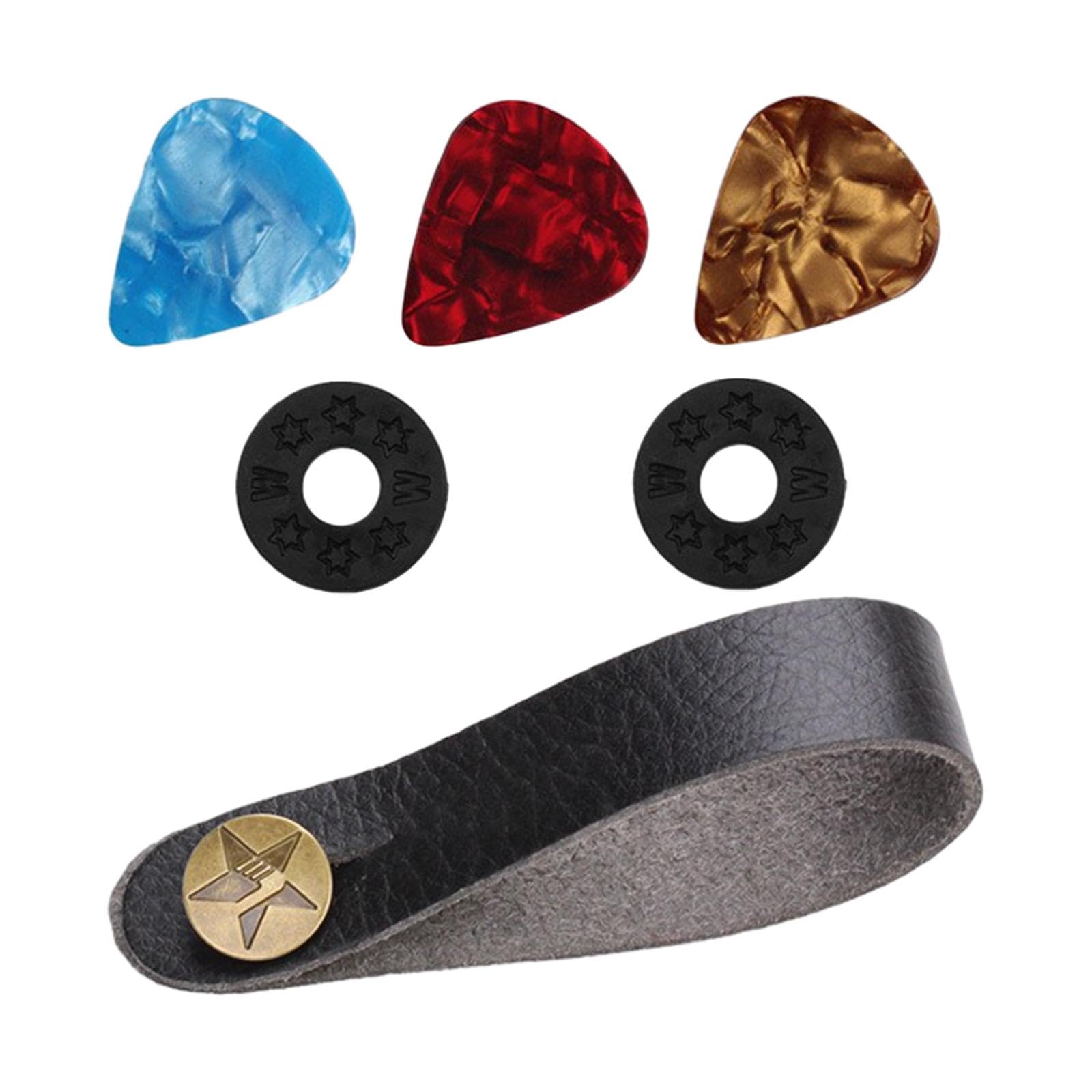 SECRET DESIRE Guitar Strap Lock Headstock Adapter Tie for Mandolin Classic Guitar Acoustic Black Strap