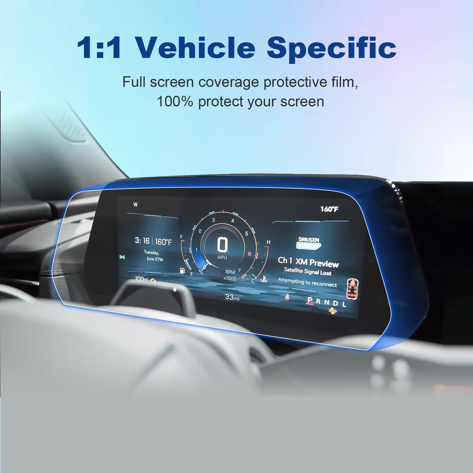 (2Pcs) 2024 Traverse Dashboard Screen Protector For Chevrolet Traverse (Rs/Z71/Lt/Ls) 11 Inch Dashboard,2024 Chevy Traverse Acce