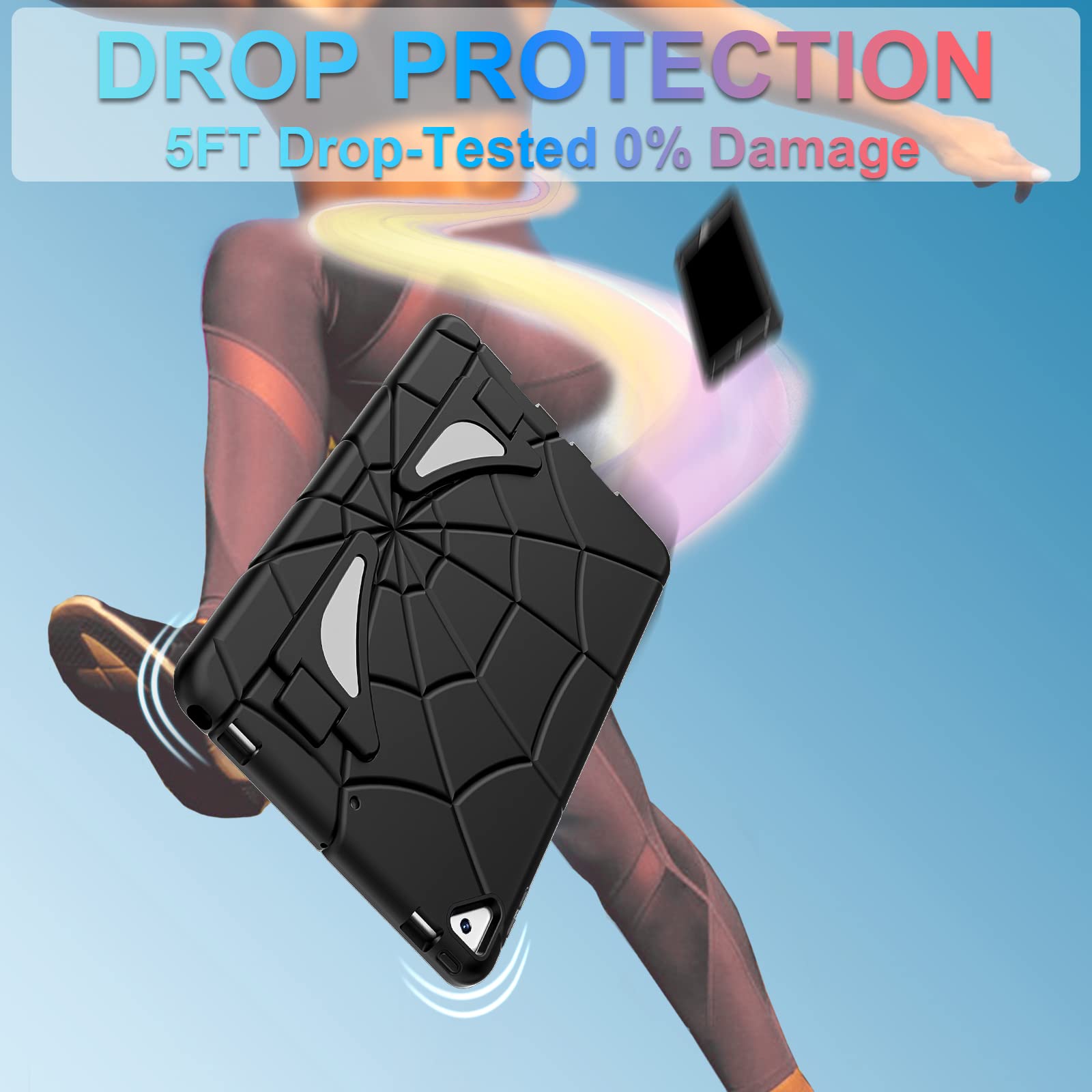 Nitupai Case For Ipad 10.2 Case For Kids Ipad 9Th / 8Th / 7Th Generation Gen Case Heavy Duty Shockproof Rugged Protective Cover