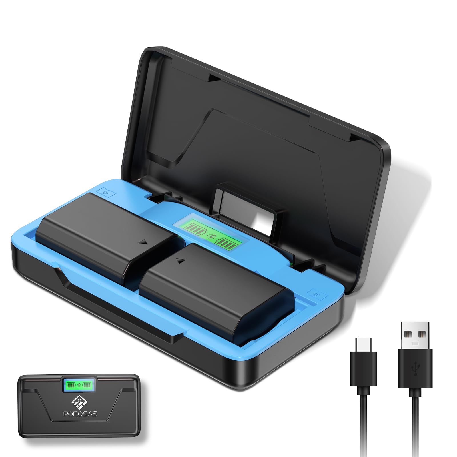 Poeosas 2 Pack Np Fz100 Battery 2500Mah With Type C 20W Fast Dual Charge For Sony A9 Iii Fx3 Fx30 A7 Iii A6600 A7S Iii A7 Iv A7R