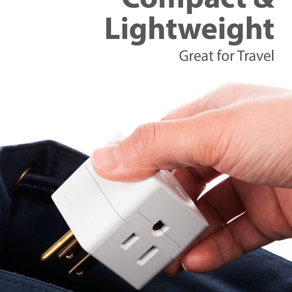 3-Outlet Extender, Fosmon 90 Degree Plug Outlet Adapter, Right Angle ...