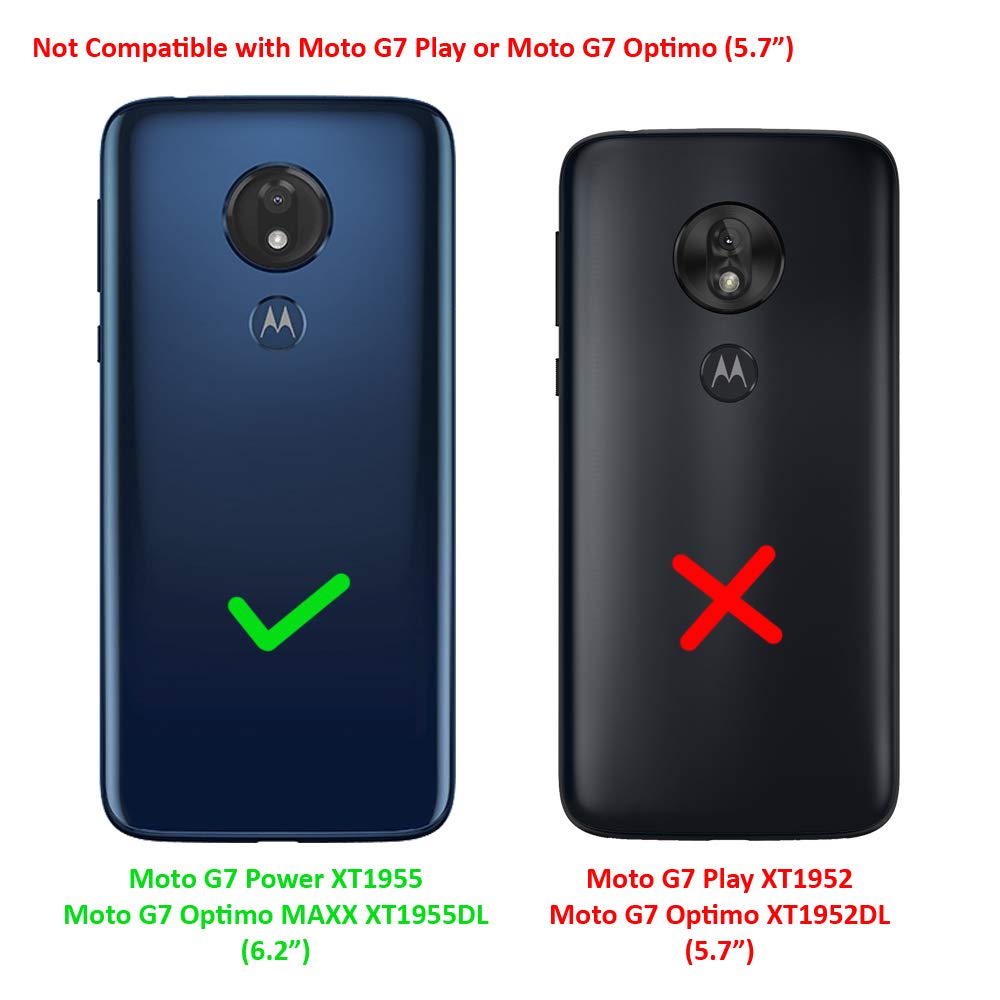 Z Gen   Compatible With Motorola Moto G7 Power, G7 Supra   Slim Hybrid Phone Case   Dc1 Red