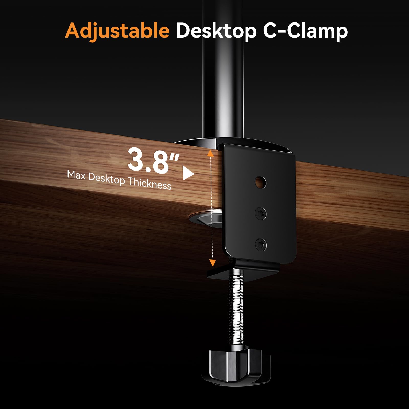 Elikliv Am03 Microscope Flex Arm Stand,Flexible Microscope Boom Stand, Heavy Duty Mic Desk Mount Stand With Cable Management, Bo