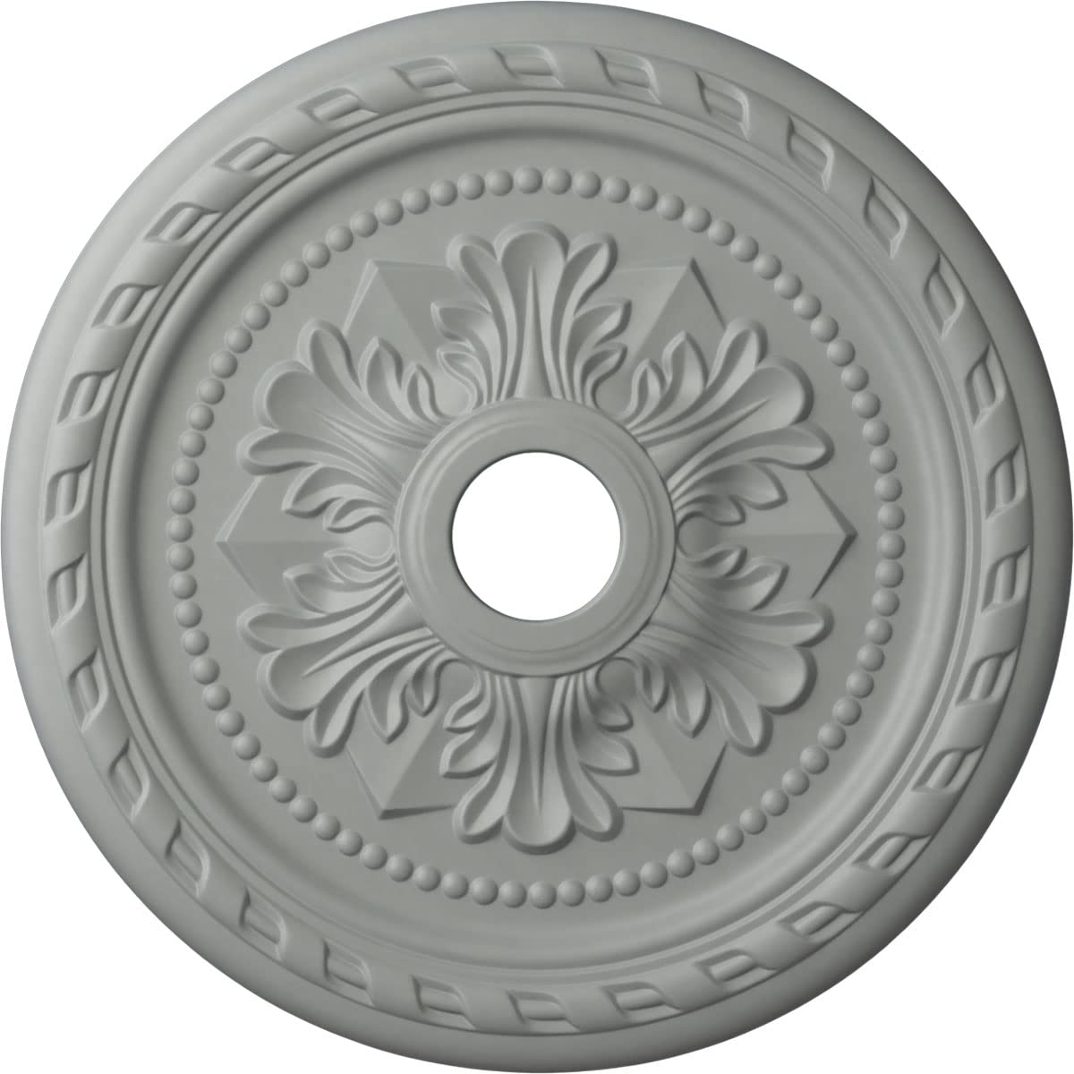 Ekena Millwork Cm23Pm Palmetto Ceiling Medallion, 23 5/8''Od X 3 5/8''Id X 1 5/8''P, Factory Primed