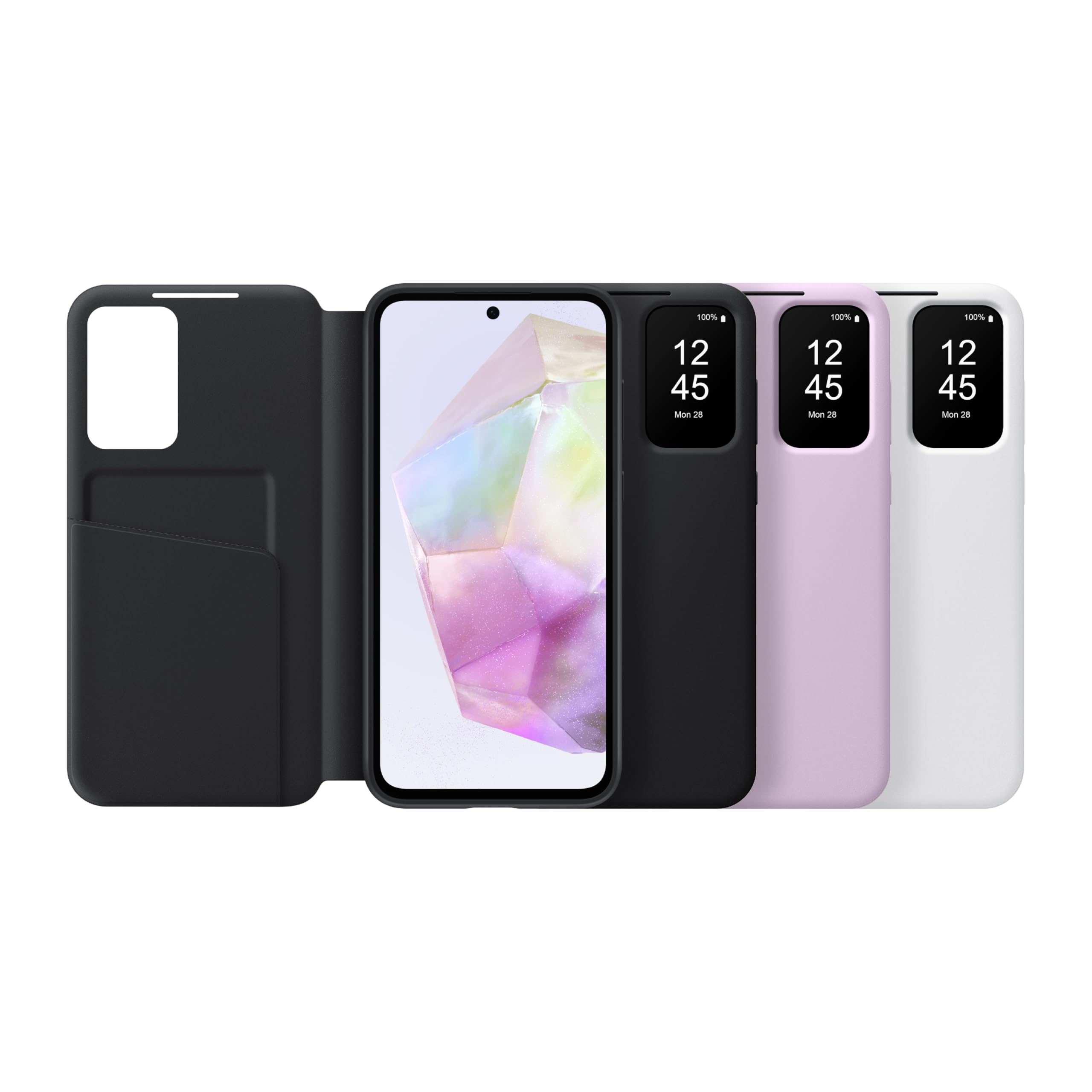 Samsung Galaxy A35 5G S-View Wallet Phone Case, Protective With Closed Cover Screen Display, Finger Tap Control, Slim Design, Ca