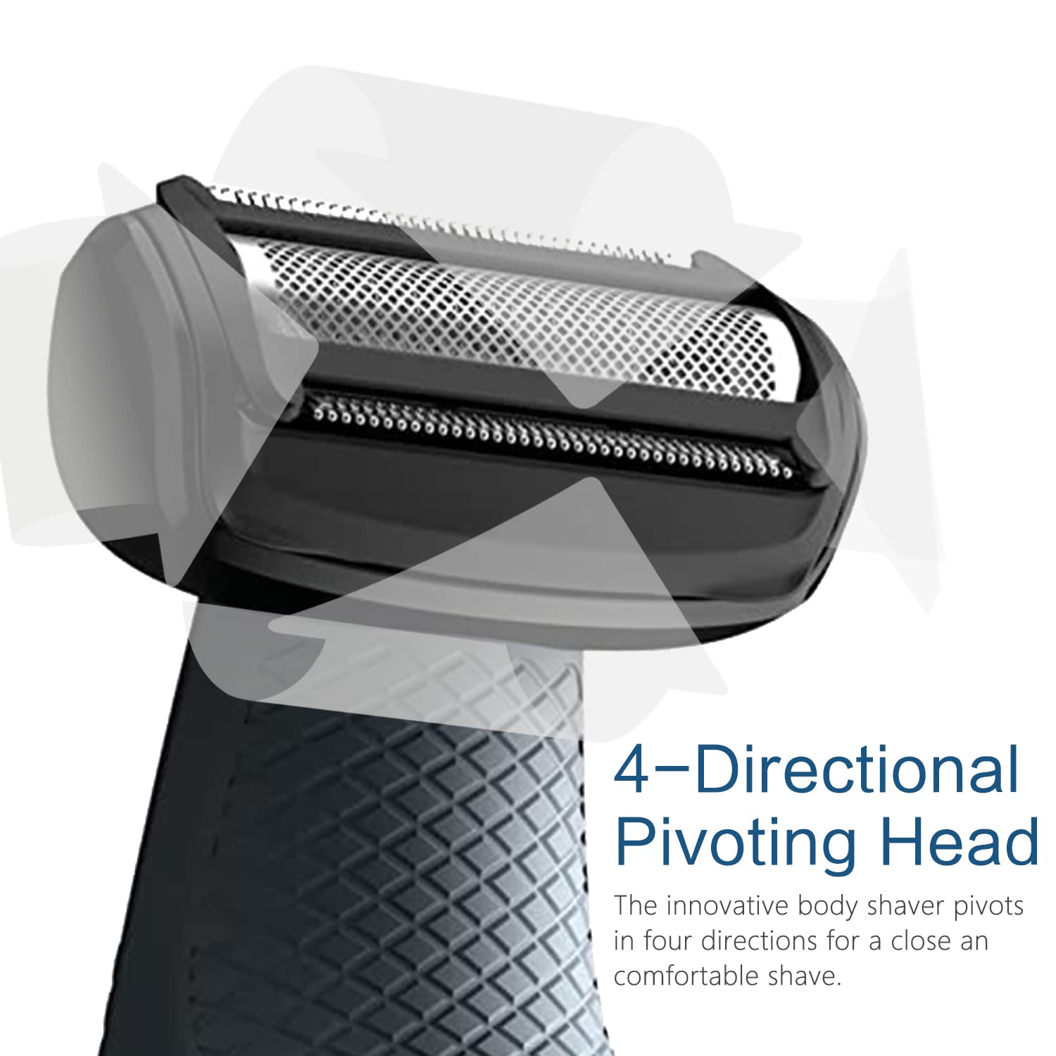 Bg2000 Replacement Head For Bodygroom 7000 Compatible With Bg5025, Bg7030, Bg7040, Bg2030, Bg2040 Replacement Heads, 2 Pc Pack