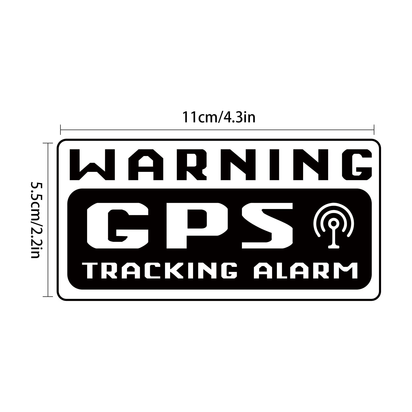 10 Pcs Gps Tracker Sticker, Car Alarm Sticker, Car Decal Anti Theft 4.72 Inch X 2.36 Inch, Gps Tracking Warning Stickers, Car Se