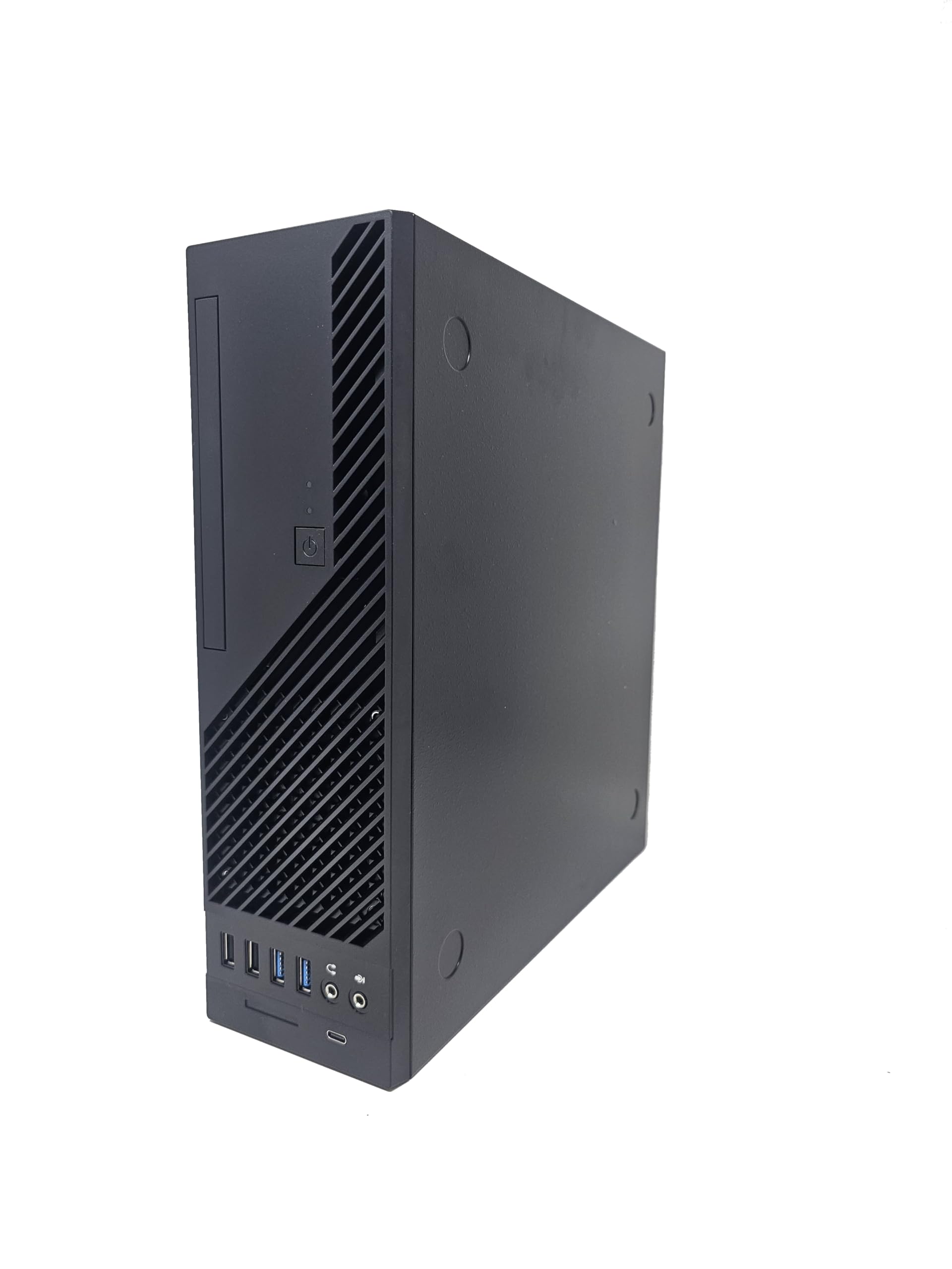 InWin CJ712 Micro-ATX Chassis-8L Small Form Factor-Standard Flex ATX 265W Power Supply-Supports 3.5, 2.5 HDD Bay-Front Ports USB