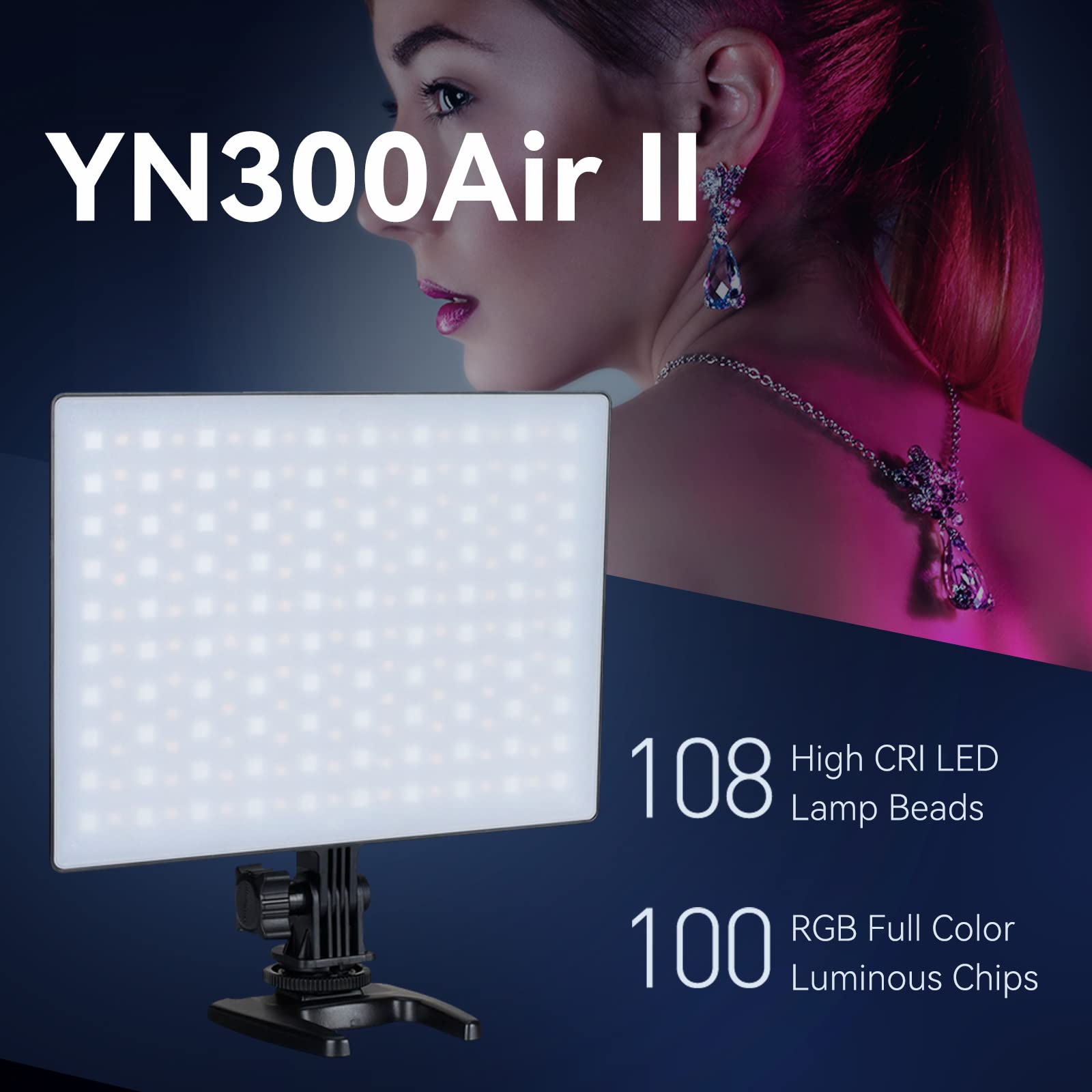 Yongnuo Yn300 Air Ii Yn300Air Ii Led Video Light Panel Rgb Full Range Photography Bi Color 3200K 5600K For Canon Nikon Pentax Ol