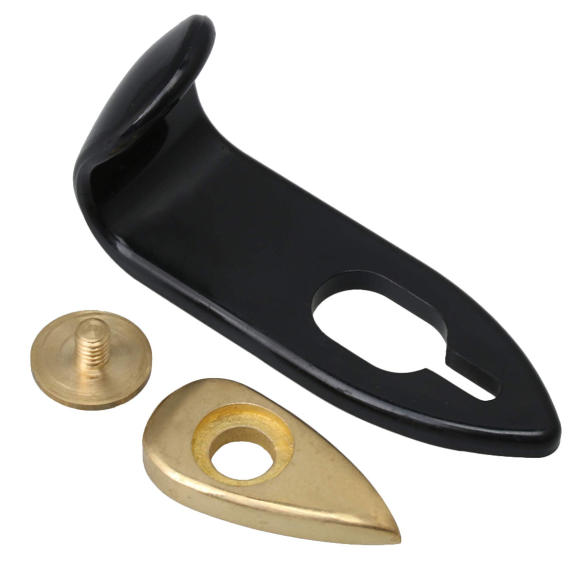 Lovermusic Black Plastic Saxophone Thumb Hook Rest Support With Washer And Screw