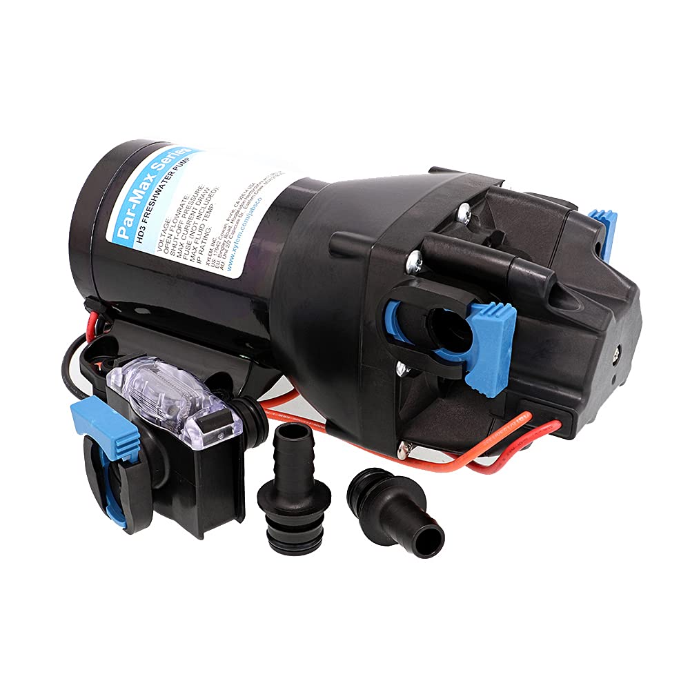 Jabsco Par-Max Hd3 Heavy Duty Water Pressure Pump - 12V - 3 Gpm - 60 Psi,WBHDWB08PMXFX5L