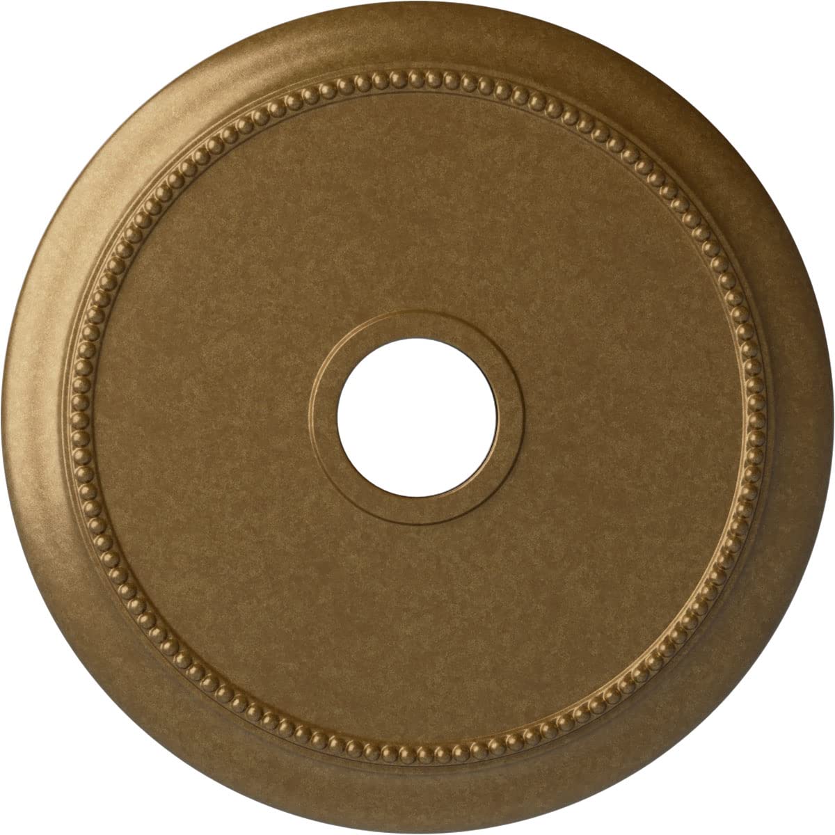 24 1/8OD x 4 3/8ID x 2 1/4P Crendon Ceiling Medallion (Fits Canopies up to 4 3/8), Hand-Painted Pale Gold