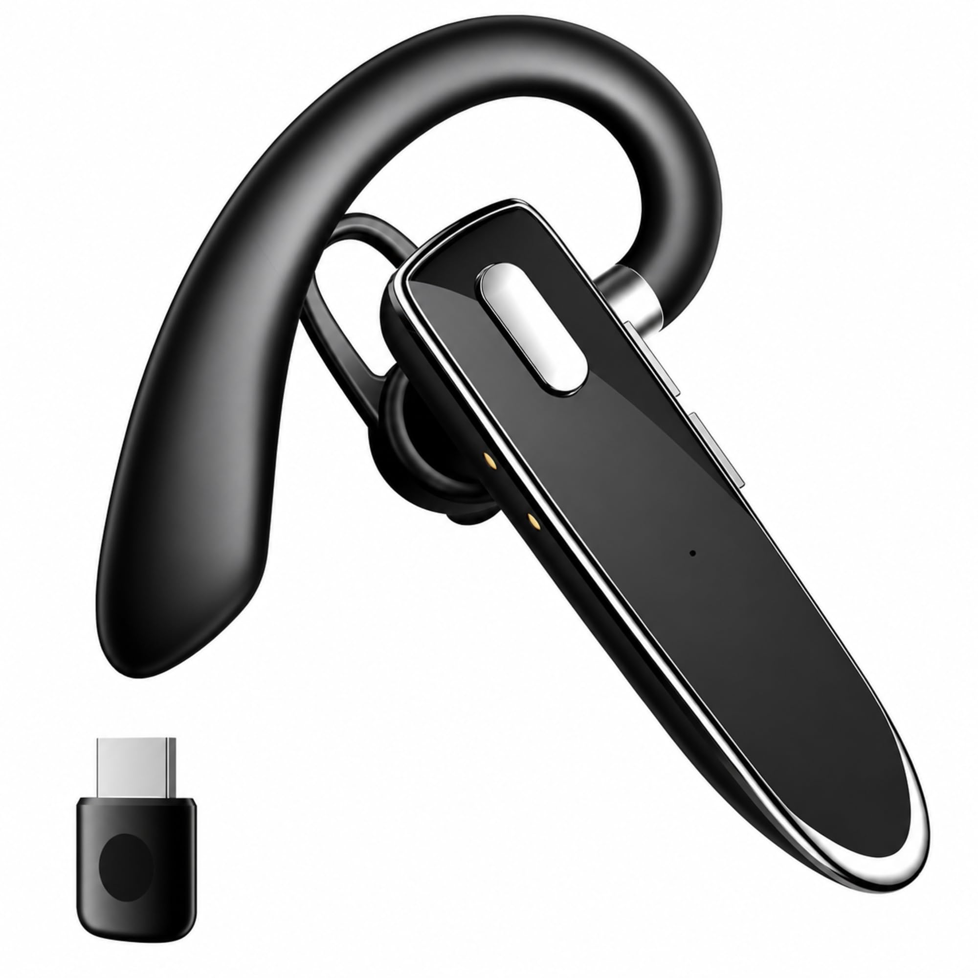 Xoruezls Bluetooth 6.1 Headset,Wireless Earpiece with USB Dongle for PC