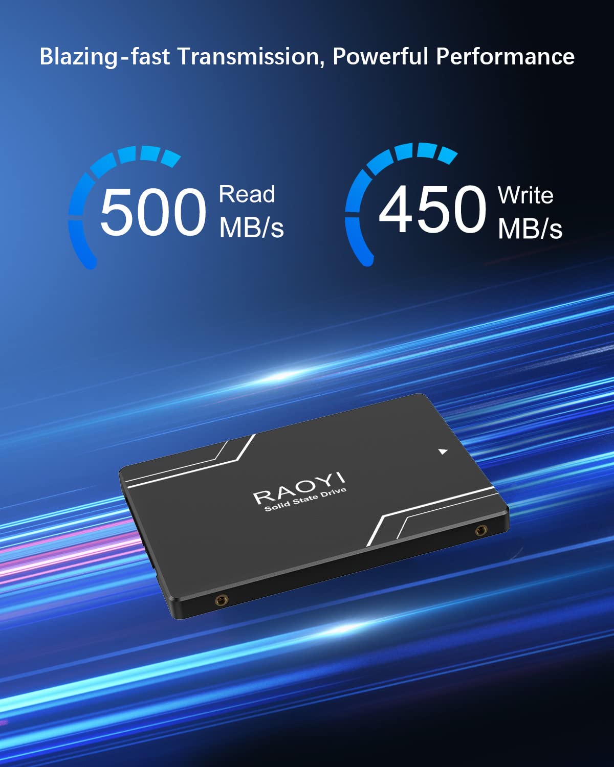 Raoyi 1Tb Internal Ssd Sata Iii 6Gb/S 2.5�Solid State Drive 3D Nand Flash Advanced Ssd Hard Drive Up To 550Mb/S Sata 3 Ssd Upgrade Performance For Pc Laptop