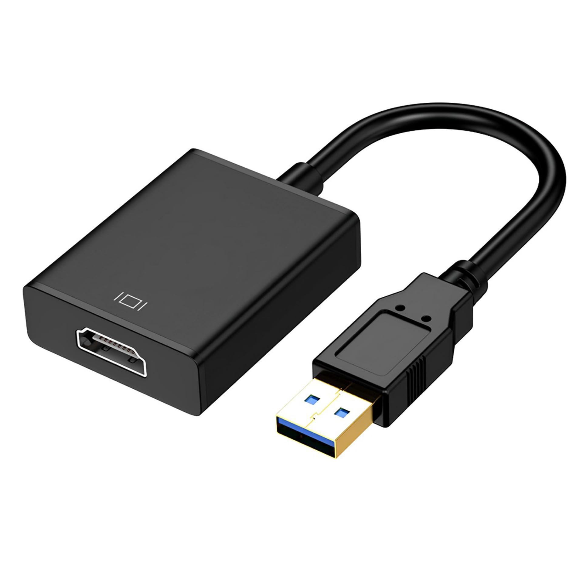 KUPOISHE USB to HDMI Adapter for Monitor Windows 11/10 / 8, HDMI USB Converter for Laptop Mac MacBook pro, USB 3.0 USB 2.0 HDMI 