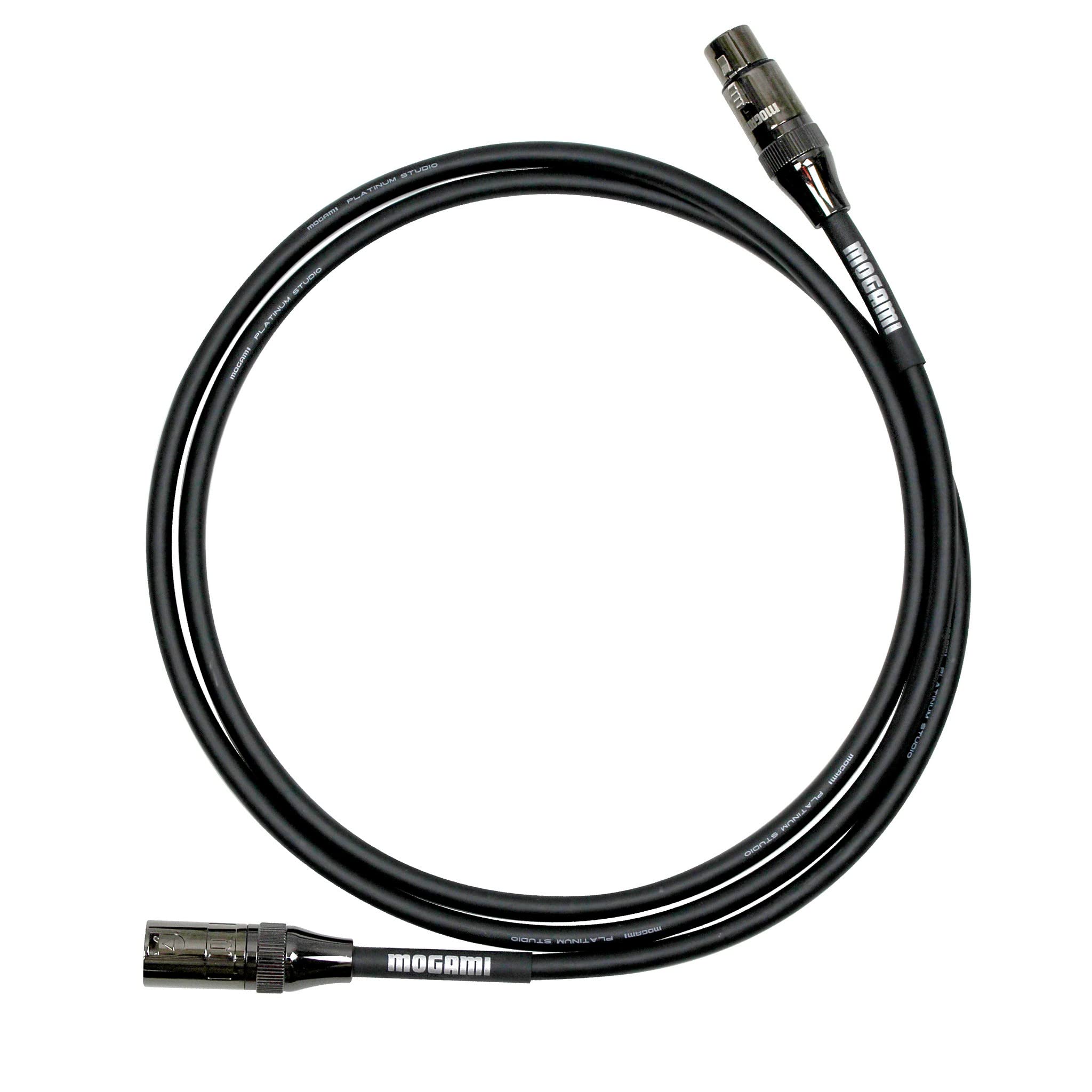 Mogami Platinum Studio Microphone Cable - 12ft, Black, High-Quality Audio, Ideal for Recording & Live Performance